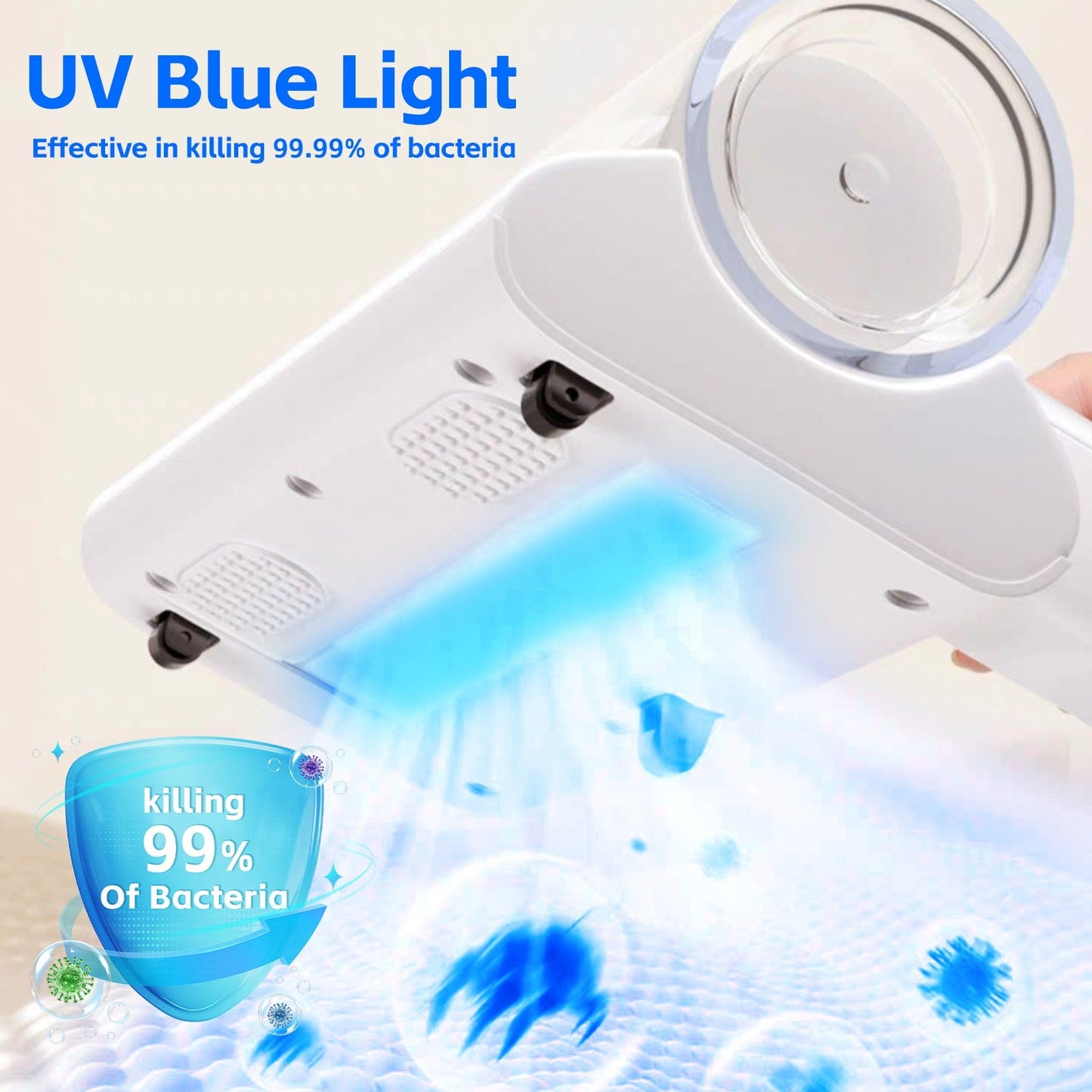 Living Today UV-C Ultraviolet Light Cordless Dust Mite Vacuum