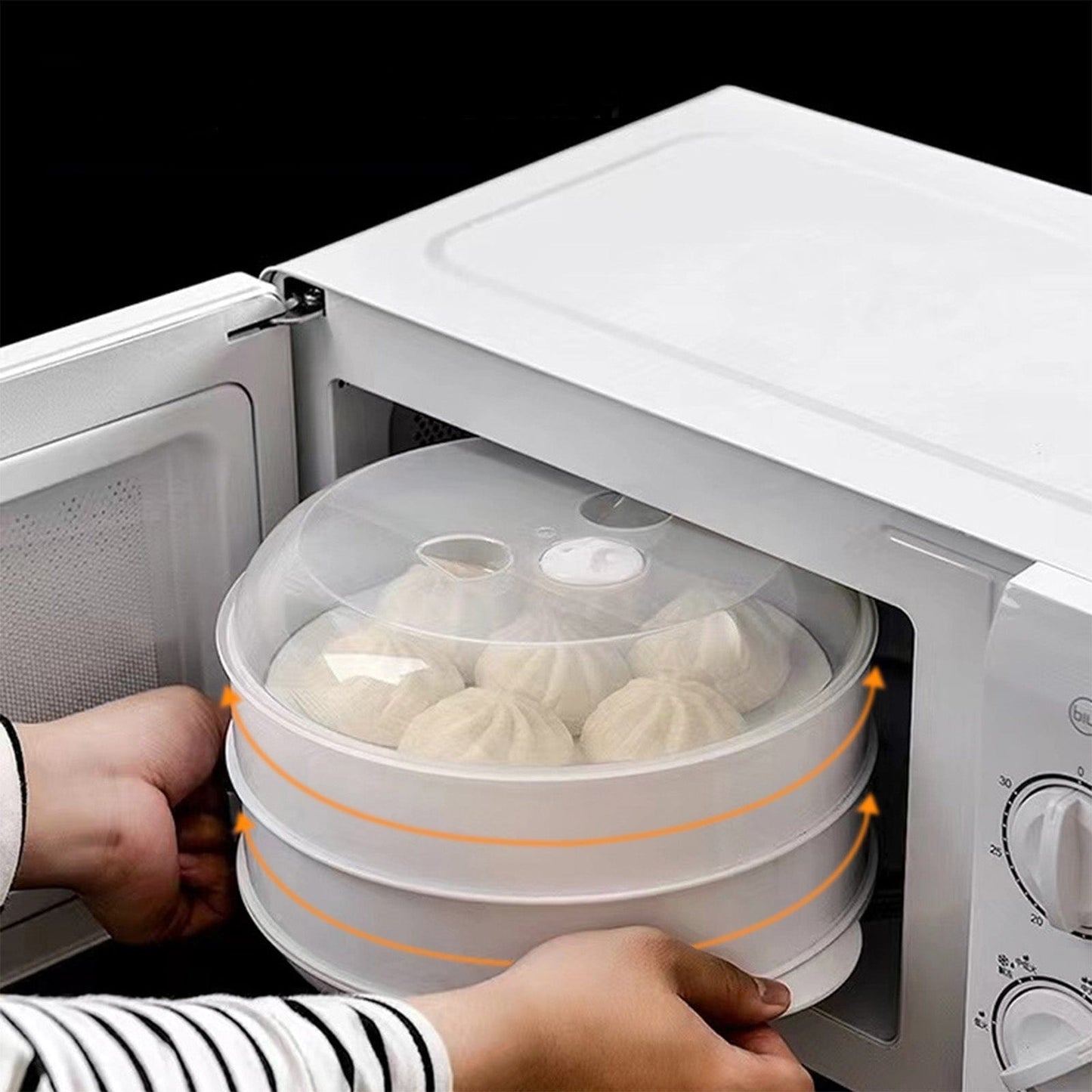Living Today Homewares 2 Tier Microwave Steamer