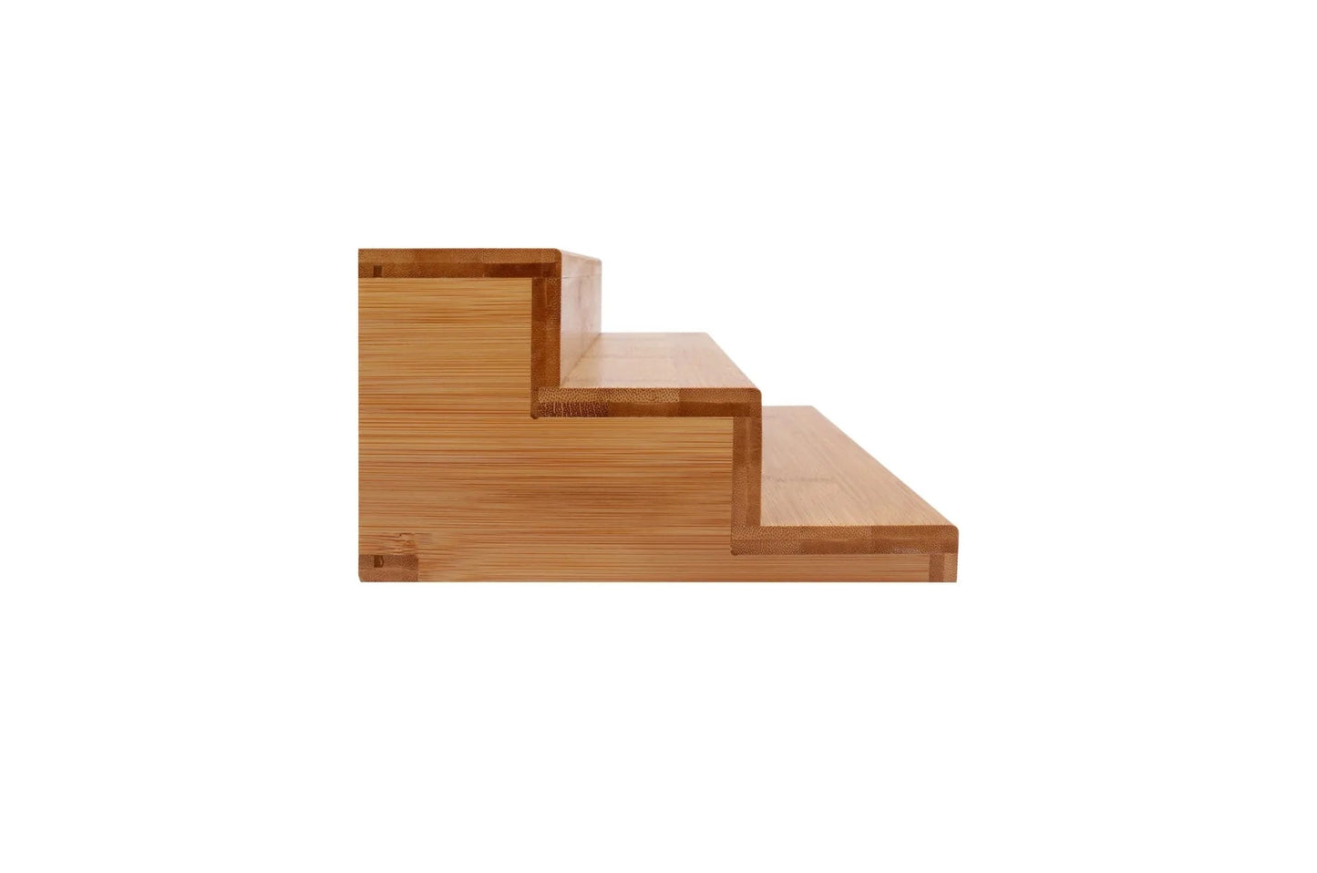 LIVINGTODAY 3 Tier Bamboo Spice Rack Countertop Kitchen Cabinet Organizer