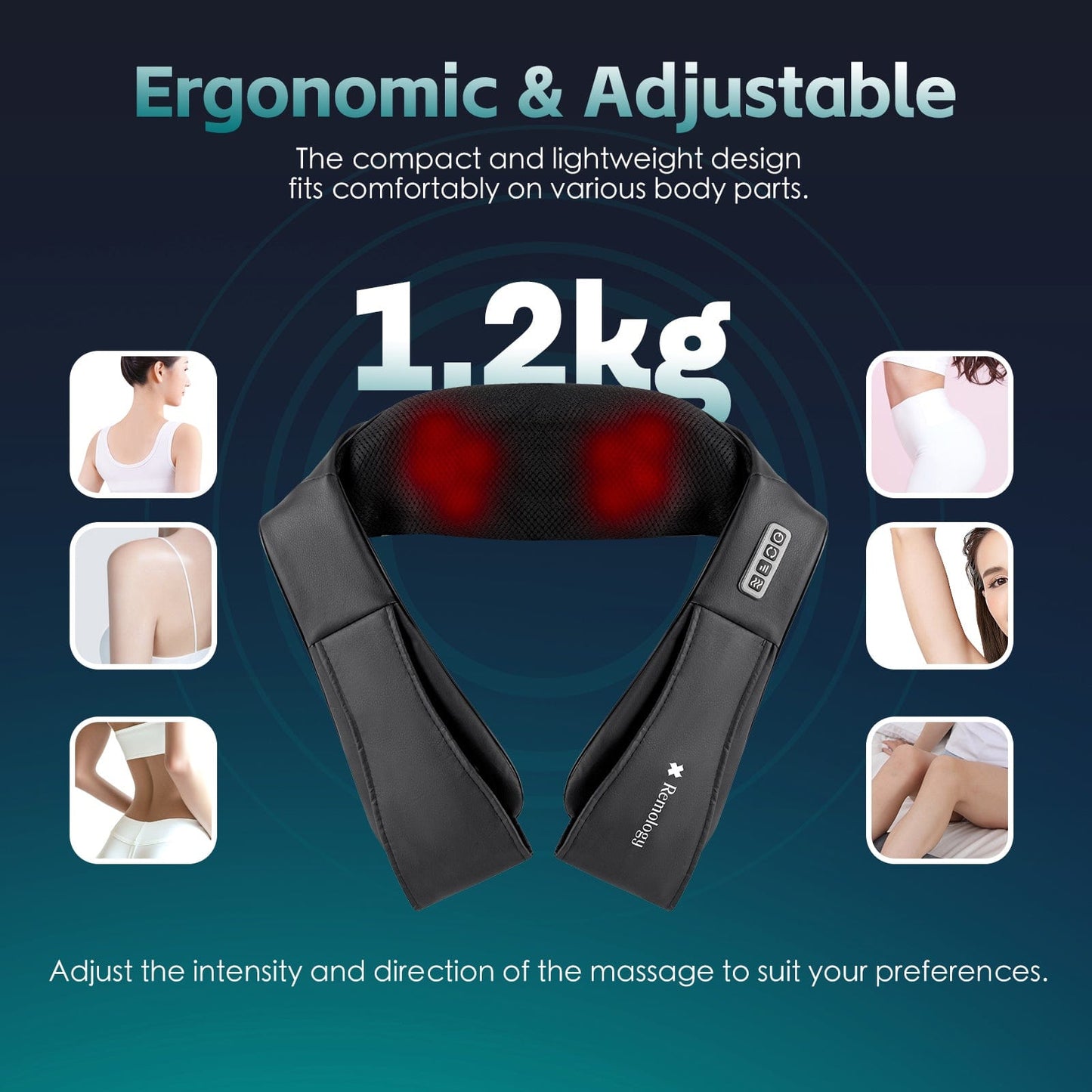 Remology personal care Heated Shiatsu Neck and Shoulder Massager