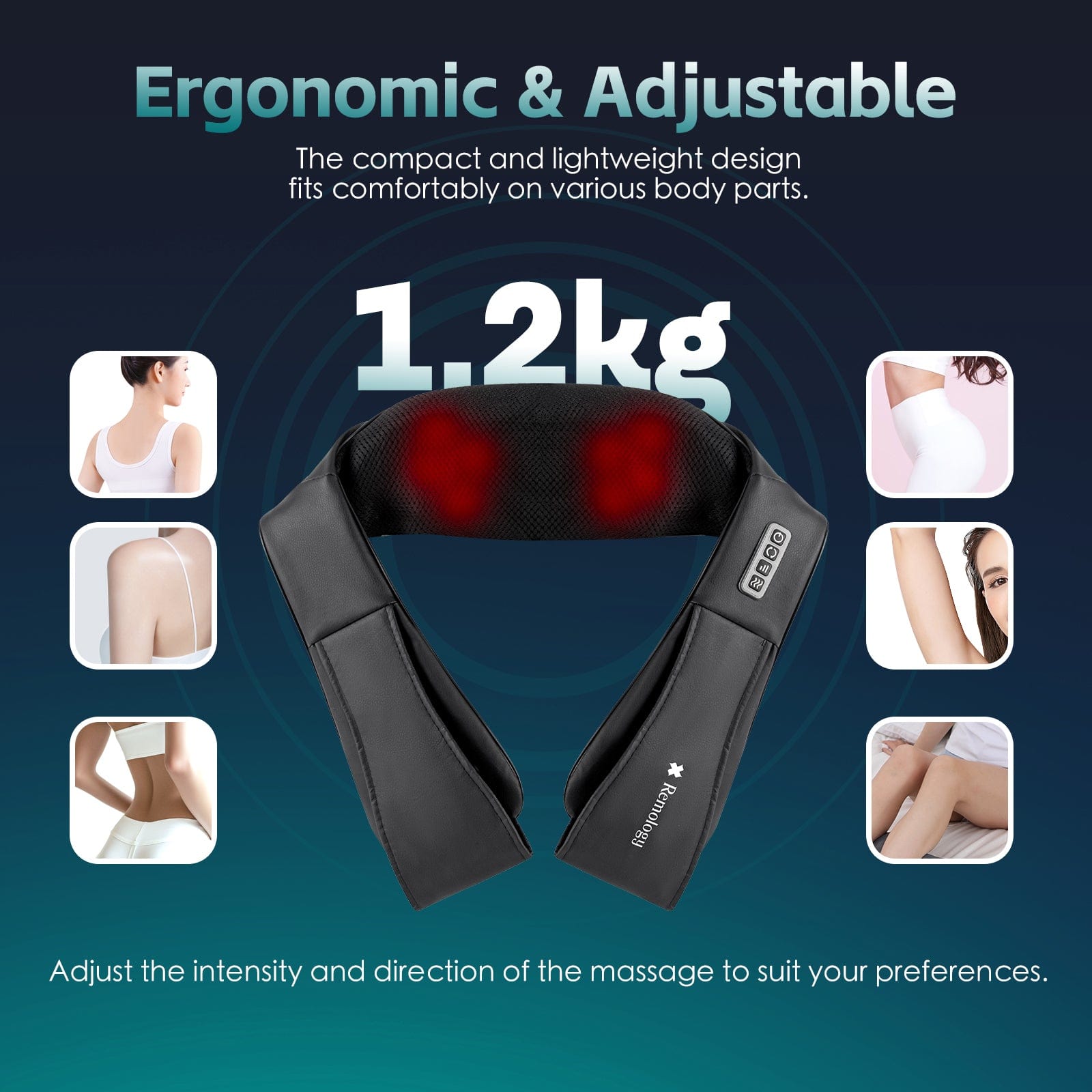 Remology personal care Heated Shiatsu Neck and Shoulder Massager