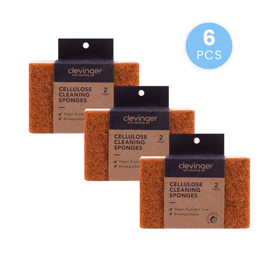 Clevinger cleaning sponge Clevinger 6PC Cellulose Cleaning Sponges