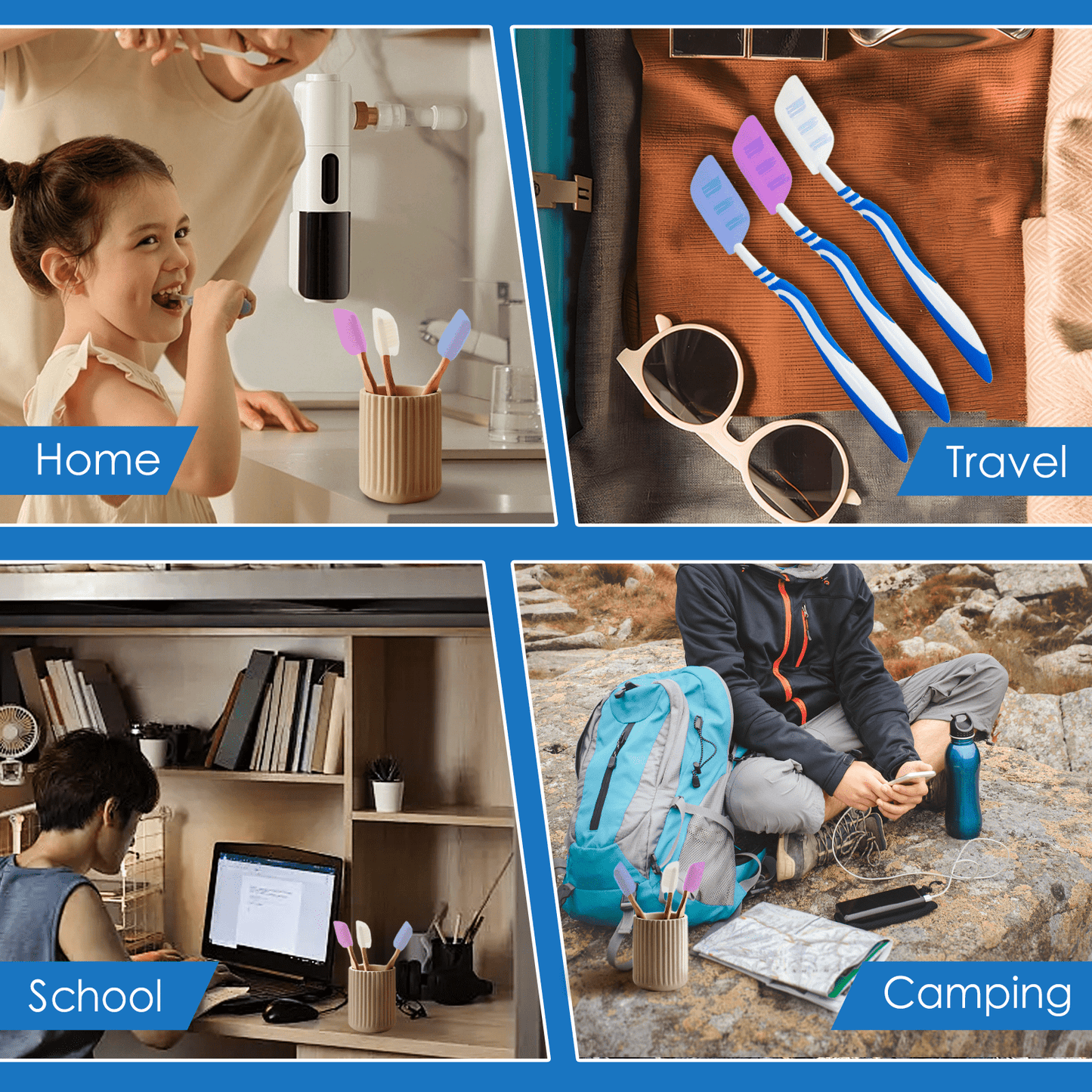 Flightmode travel 3 Pcs Flightmode Toothbrush Covers