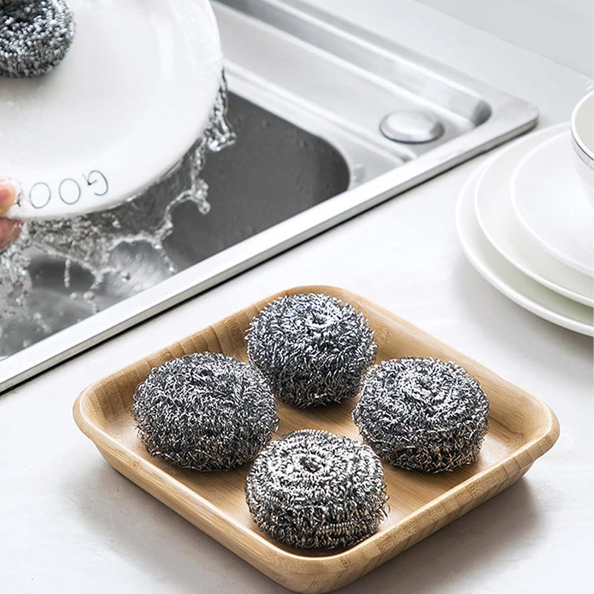 Spiffy 12 Pcs STAINLESS STEEL SCOURERS