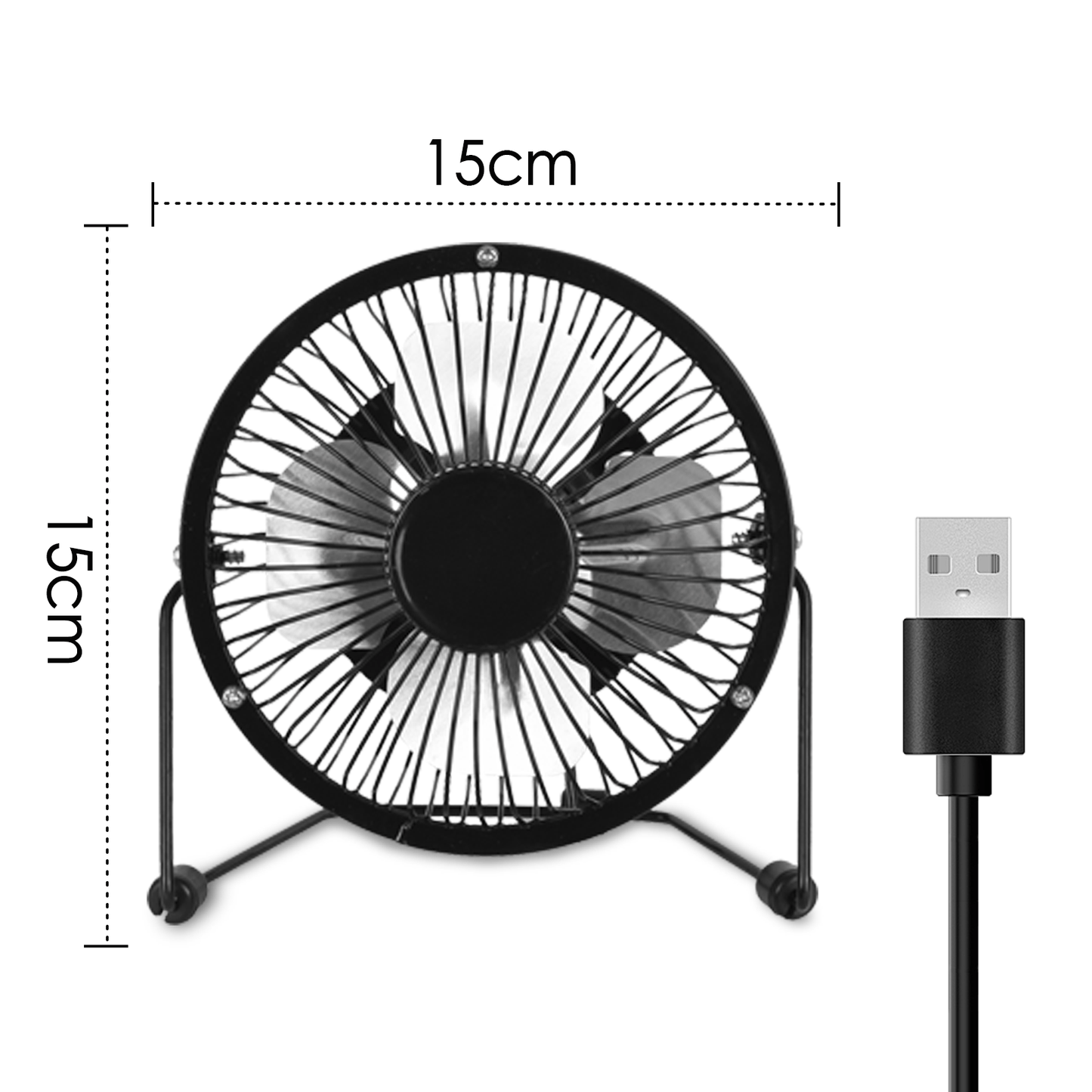 Living Today Fans 360 Degree Tilt Adjustable USB Portable Mini Desk Fan