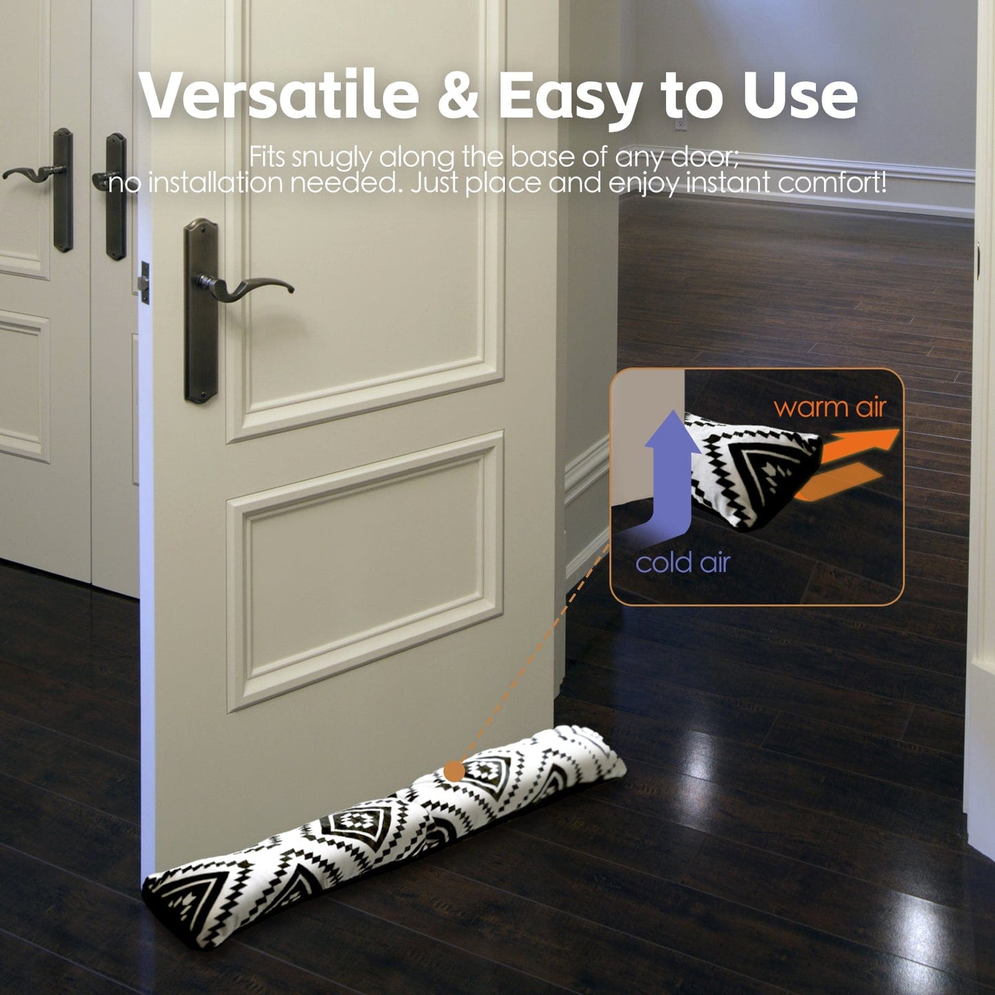 Living Today Draught stopper 2 Pcs Door Window Draught Stopper