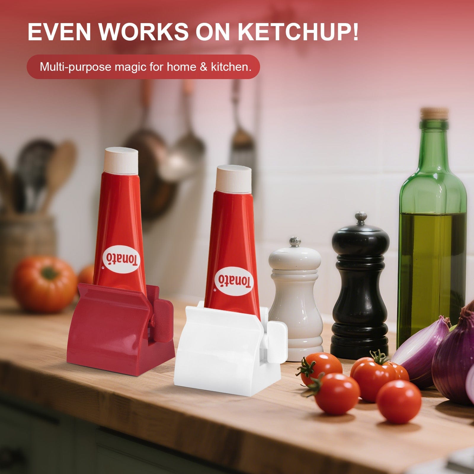 Living Today Toothpaste Dispenser 2Pcs Toothpaste Rolling Dispensers Squeezer