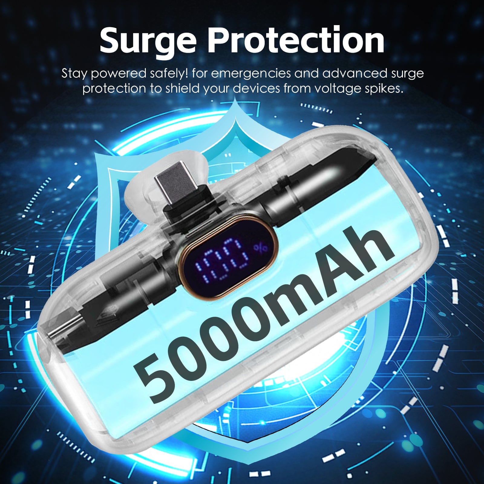 plugd power bank 5000mAh 18.5W Mini USB-C Fast Charge Power Bank