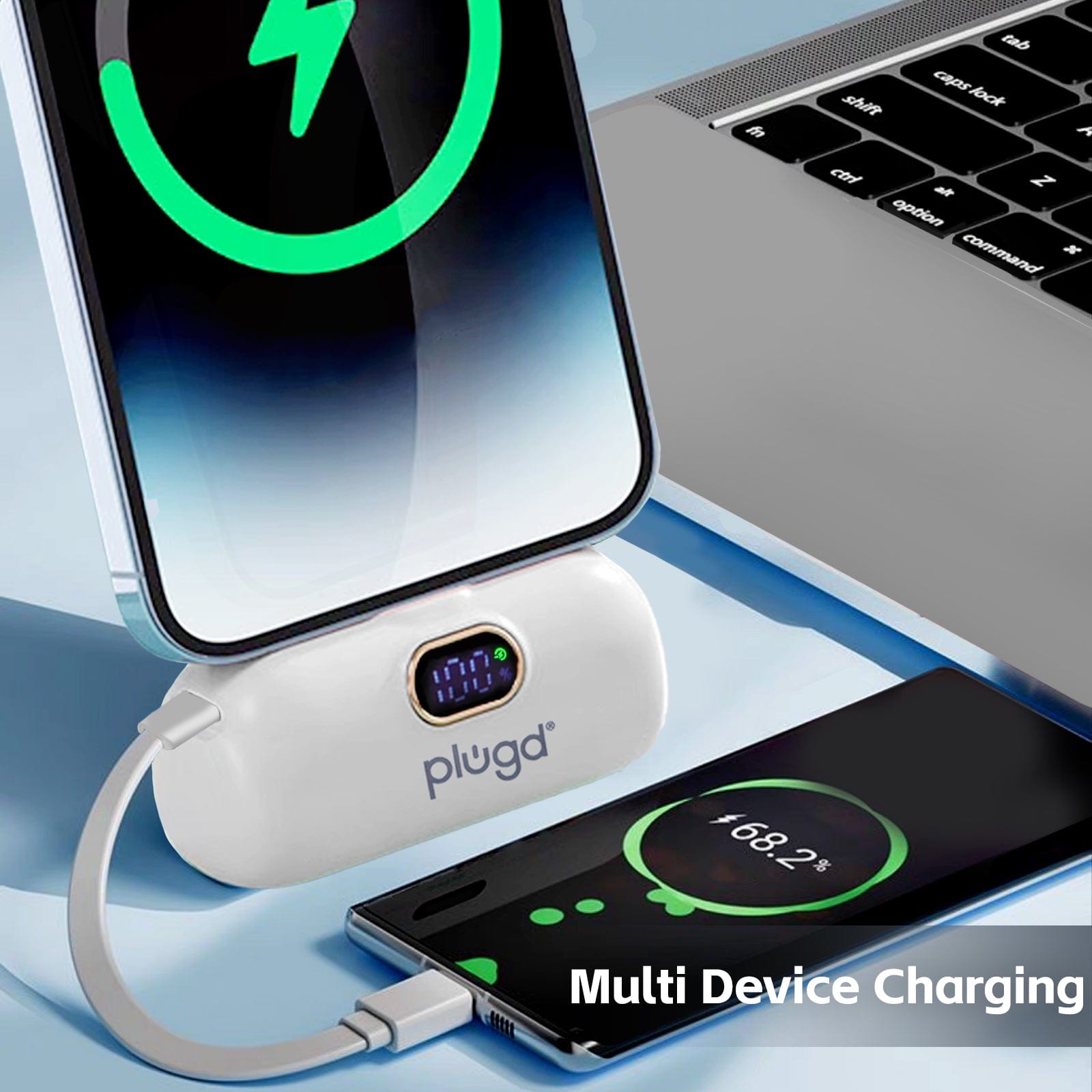 plugd power bank 5000mAh 18.5W Mini USB-C Fast Charge Power Bank