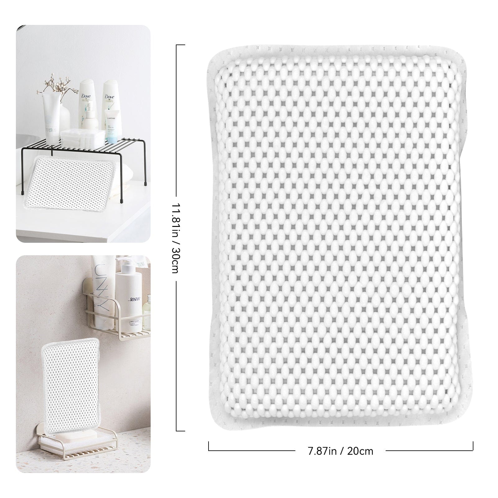 Living Today bathroom accessories Suction Cup Bath Pilllow