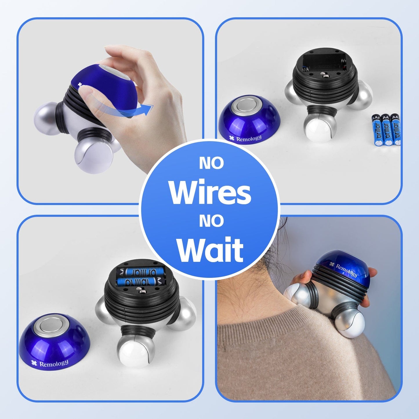 Remology personal care Mini Therapy Handheld Massager