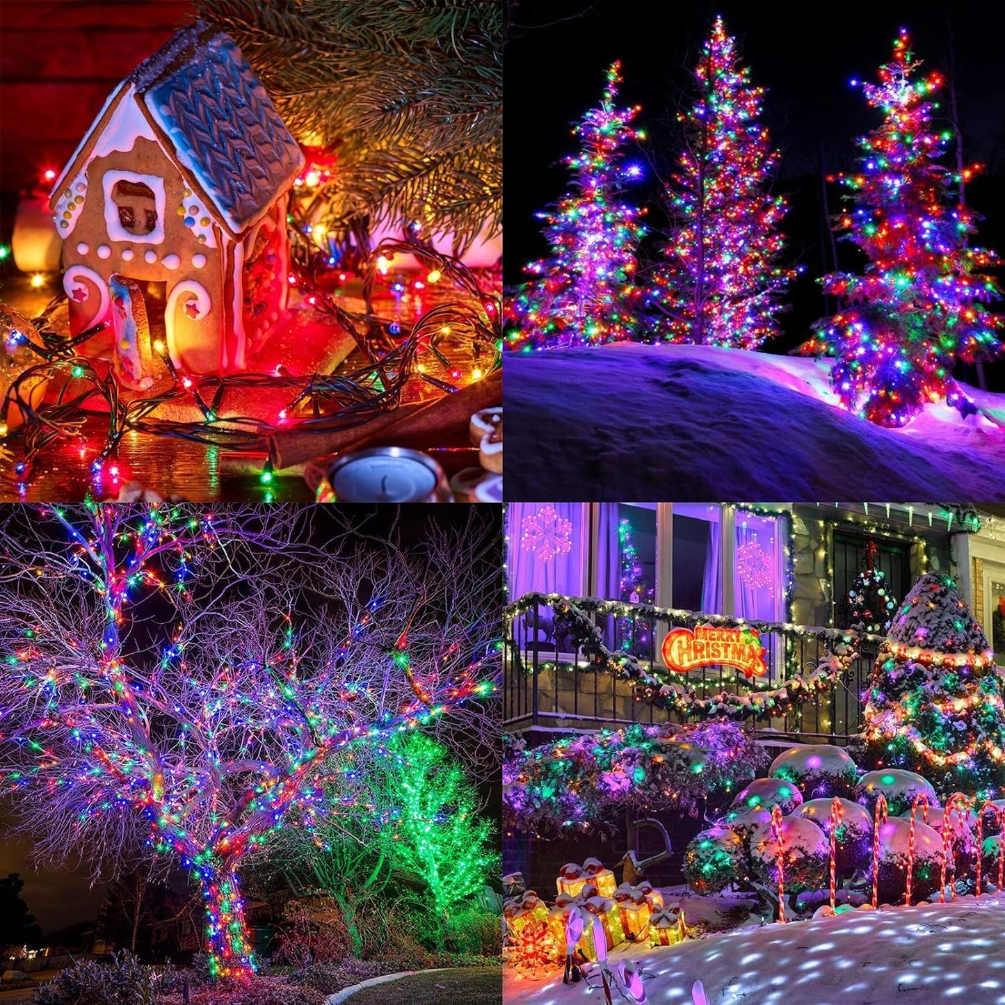 Living Today Inflatable Party Decorations 600 Low Voltage LED Bluetooth Speaker & Control Fairy Lights Christmas Decoration Multicolor