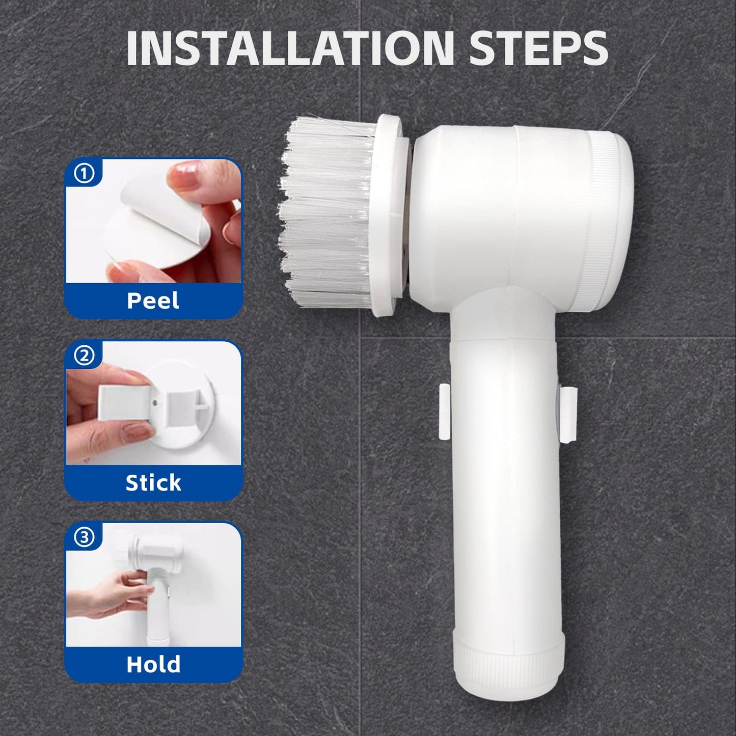 Livingtoday Scrub Brushes 5-IN-1 ELECTRIC CLEANING BRUSH
