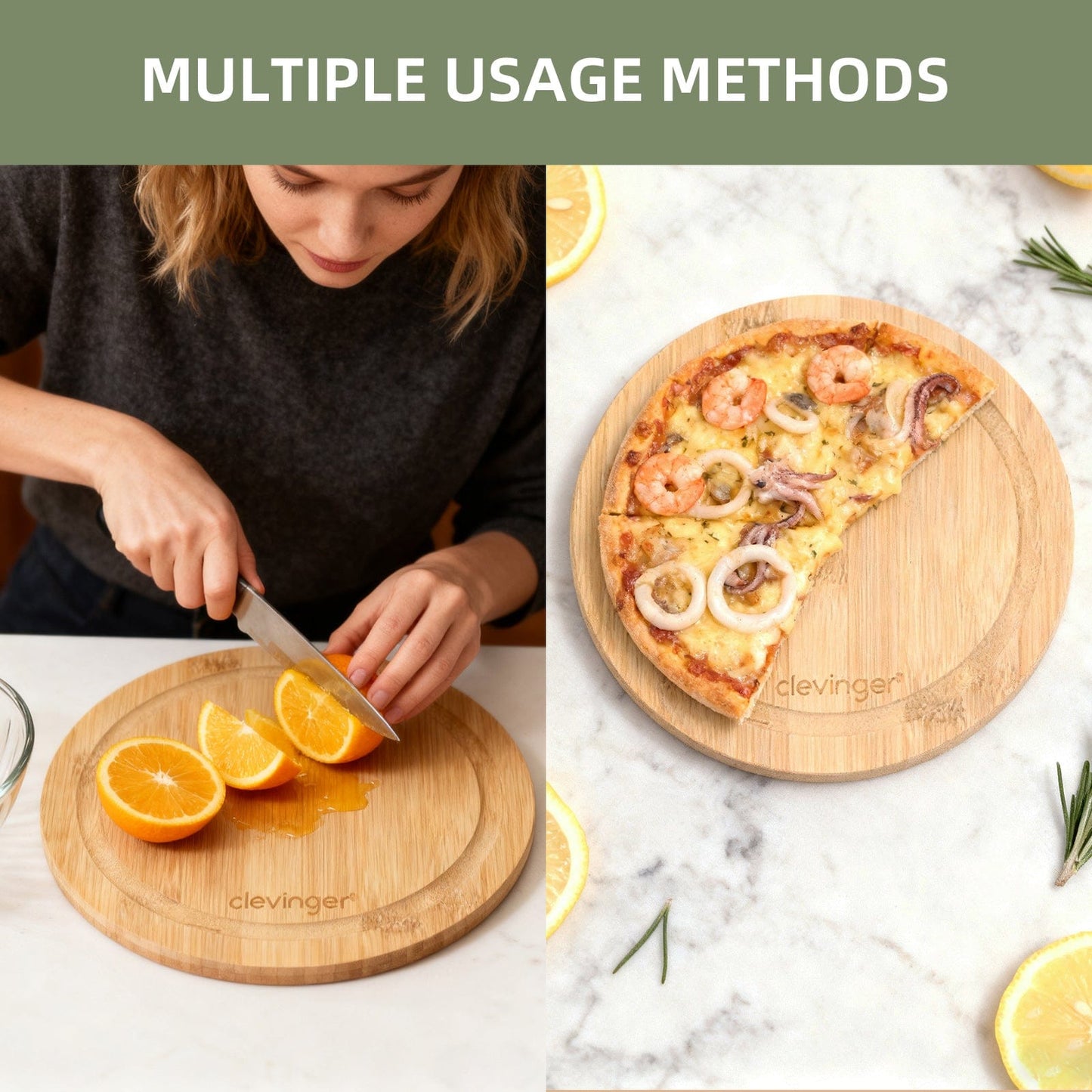 Clevinger 3 Pcs Bamboo Cutting Board