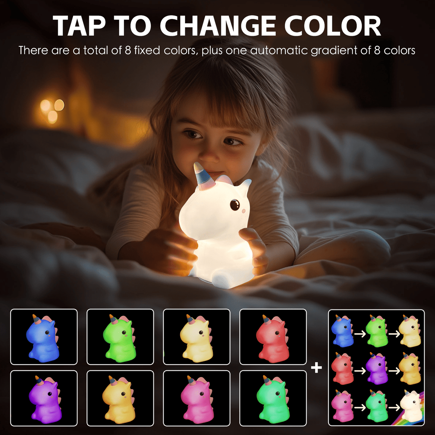 Brillar Squishy Uniconrn Night Light