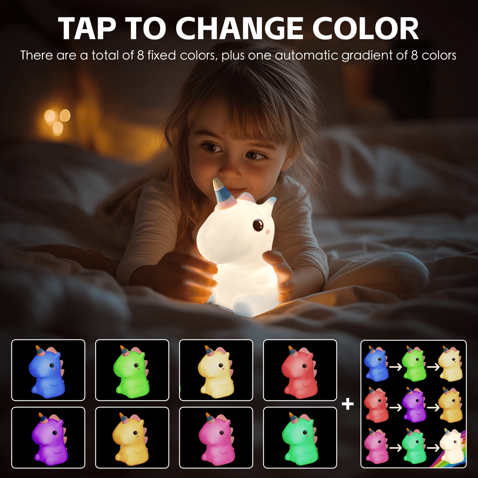Brillar Squishy Uniconrn Night Light