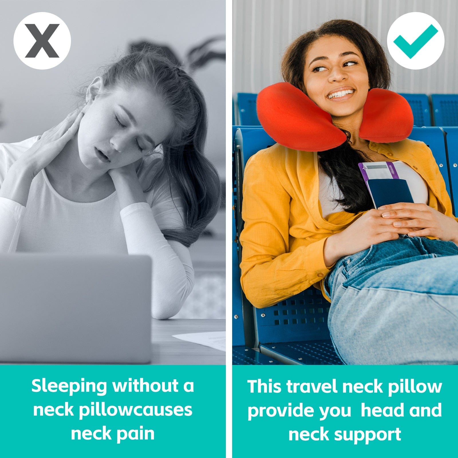 Lazy Dayz Two-Way Reversible Microfibre Travel Pillow-Watermelon