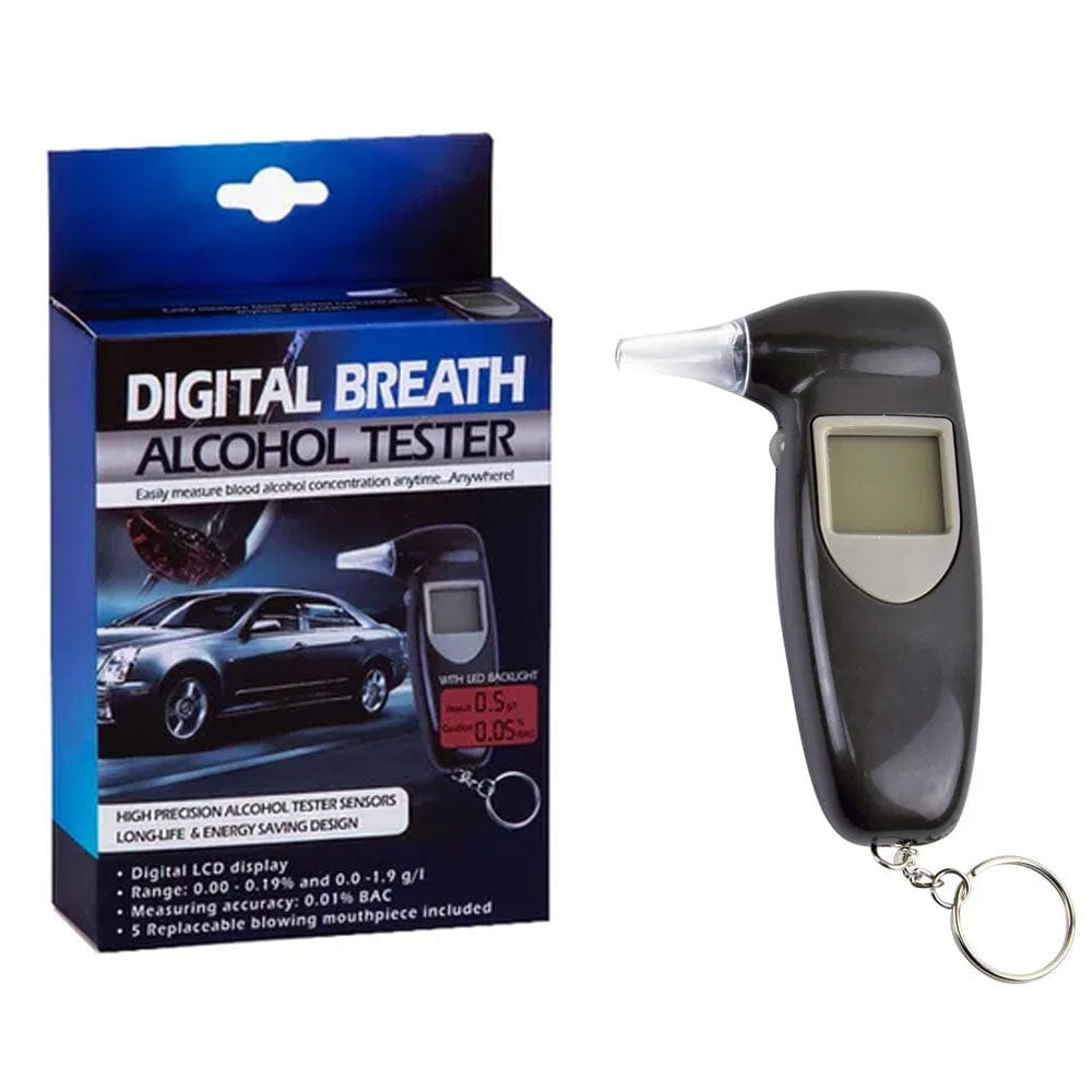 Living Today Gifts and Novelties Breathalyzer Digital LCD Alcohol Breath Tester