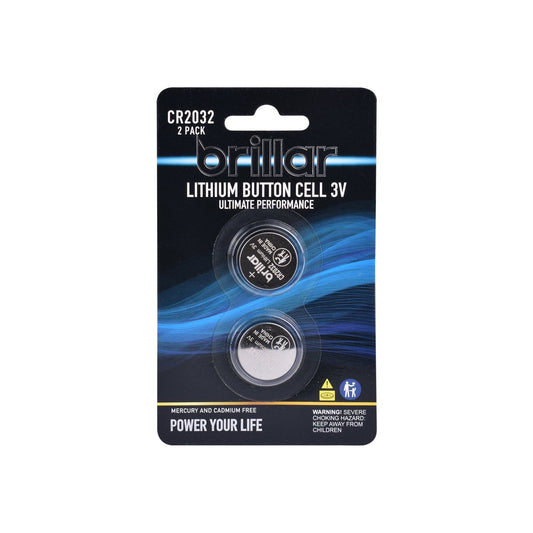 Brillar General Purpose Batteries Brillar CR2032 Lithium Button Cell 2pk