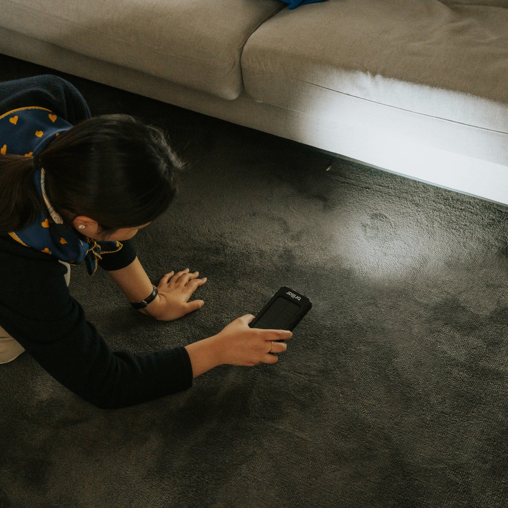 Brillar solar power bank Brillar 8000mAh Solar USB Power Bank 200 Lumens LED Torch