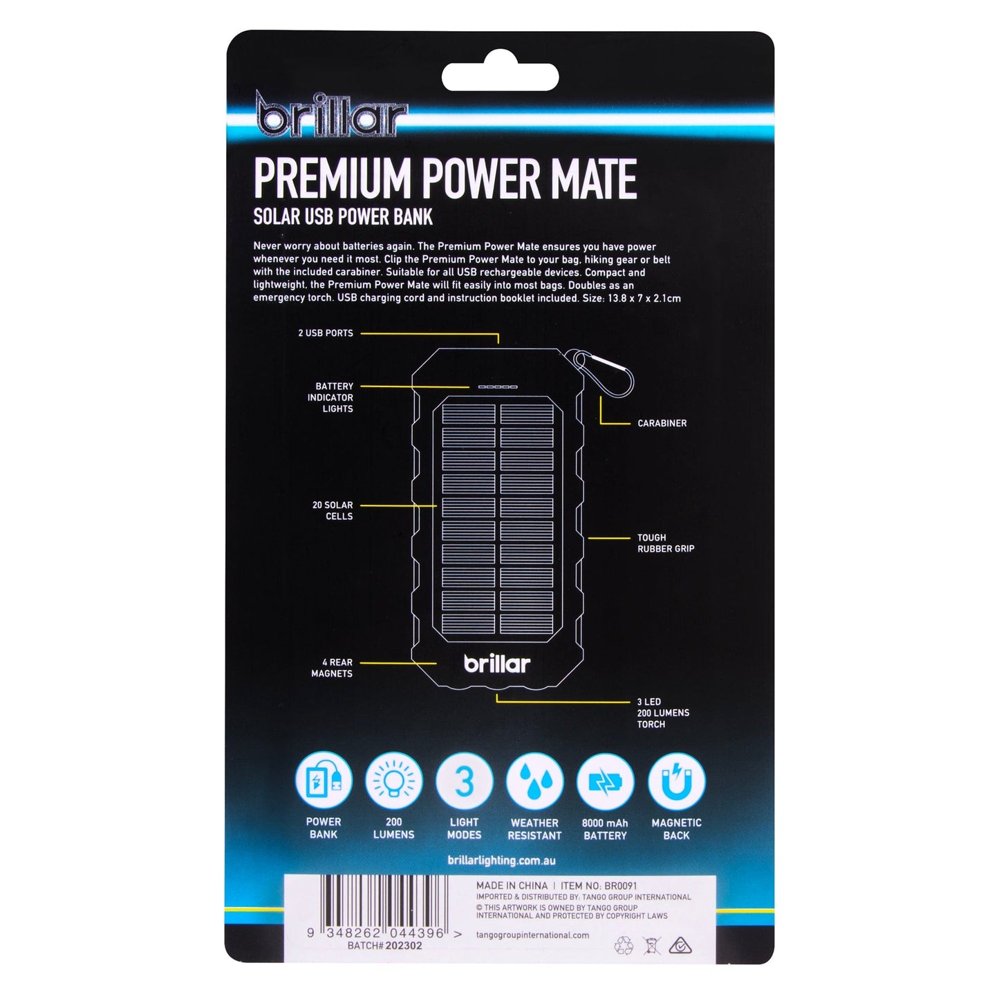 Brillar solar power bank Copy of Brillar Off The Grid 10W Foldable Solar Charger