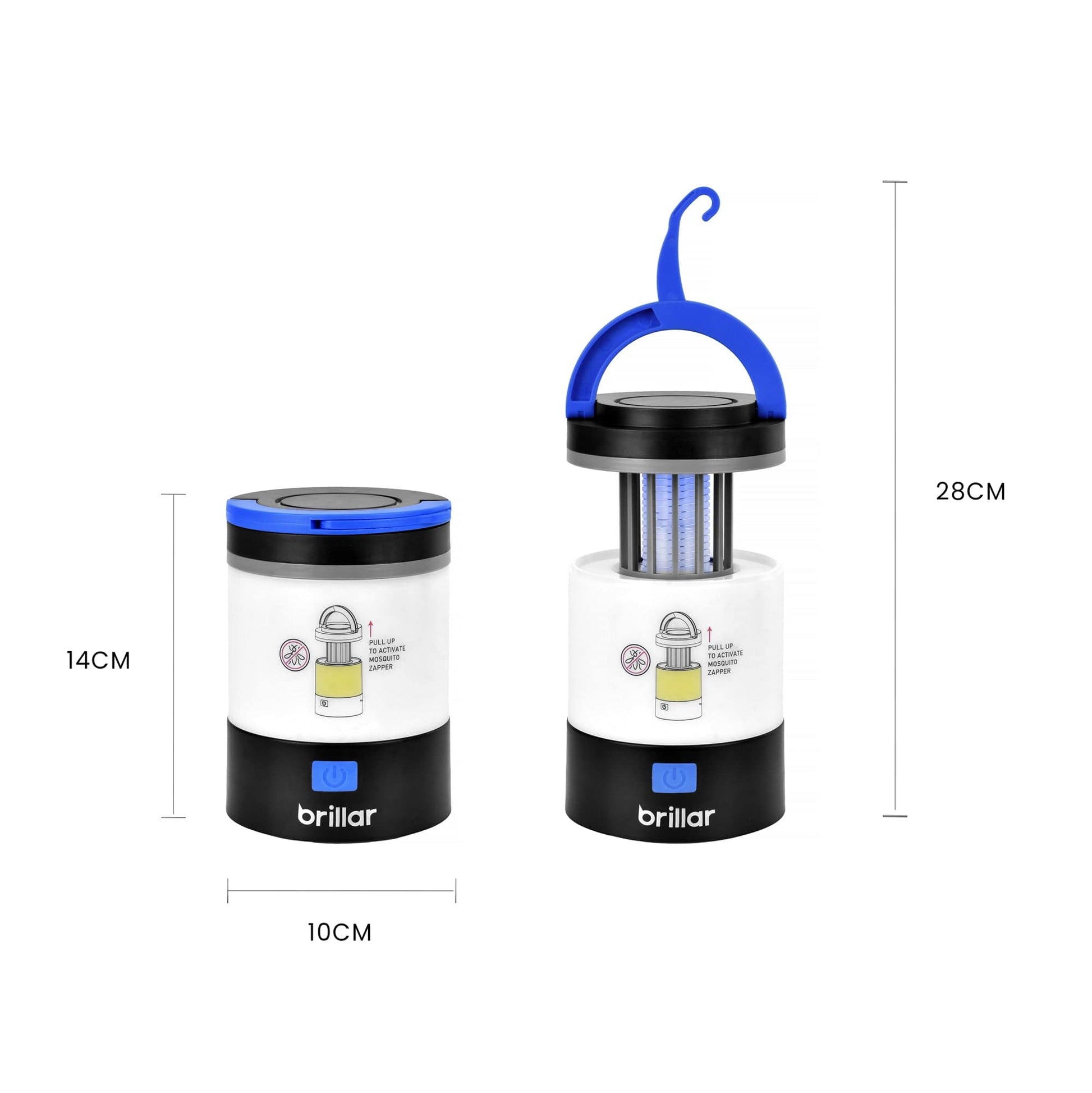 Brillar bug zapper lantern Brillar 3 in 1 Rechargeable Camping Bug Zapper Insect Killer Lantern