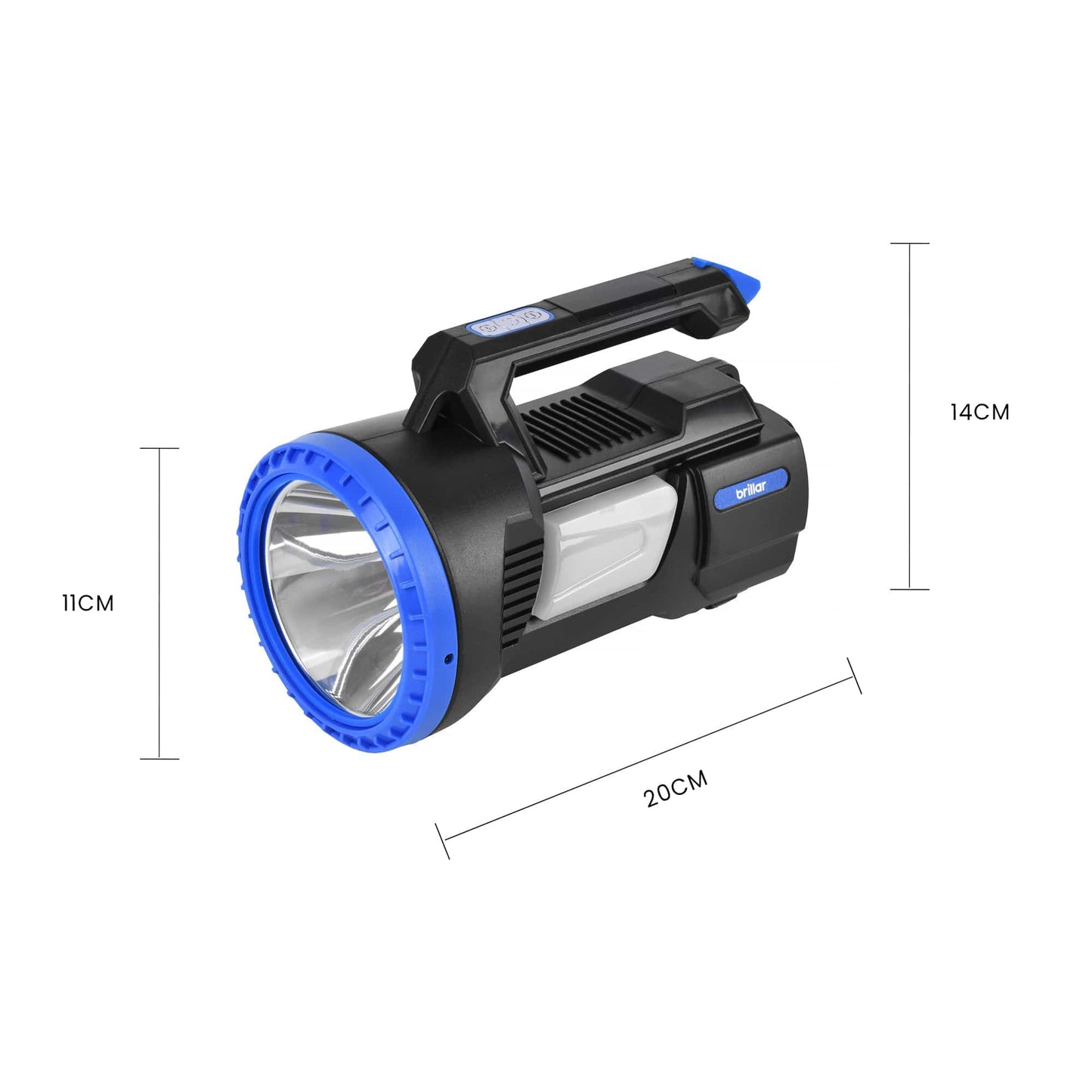 Brillar spotlight torch Brillar 300 Lumen USB Rechargeable Multifunction LED Searchlight