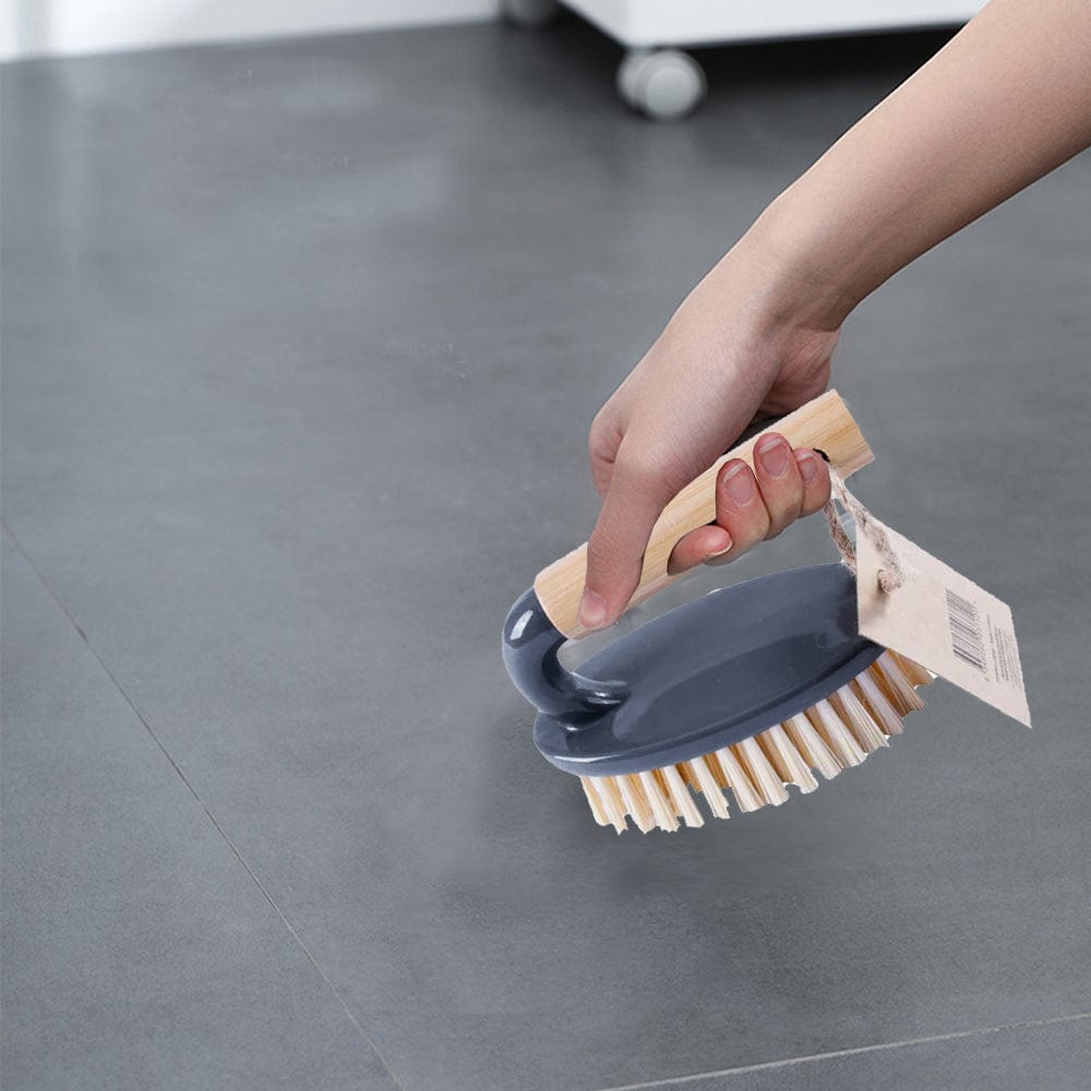 Clevinger laundry & cleaning, bamboo Eco Bamboo Handle Iron Household Scrubber Brush