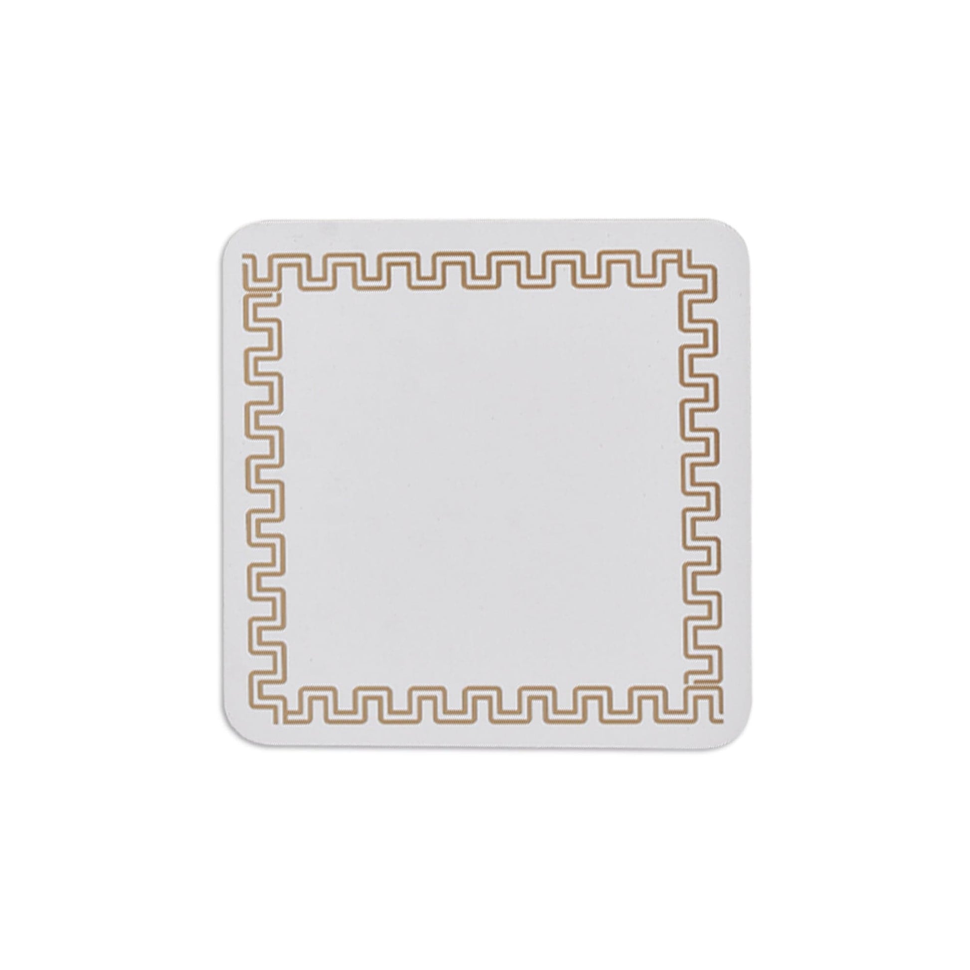 Clevinger dining coster Clevinger Set of 4 MDF Coasters Gold Border