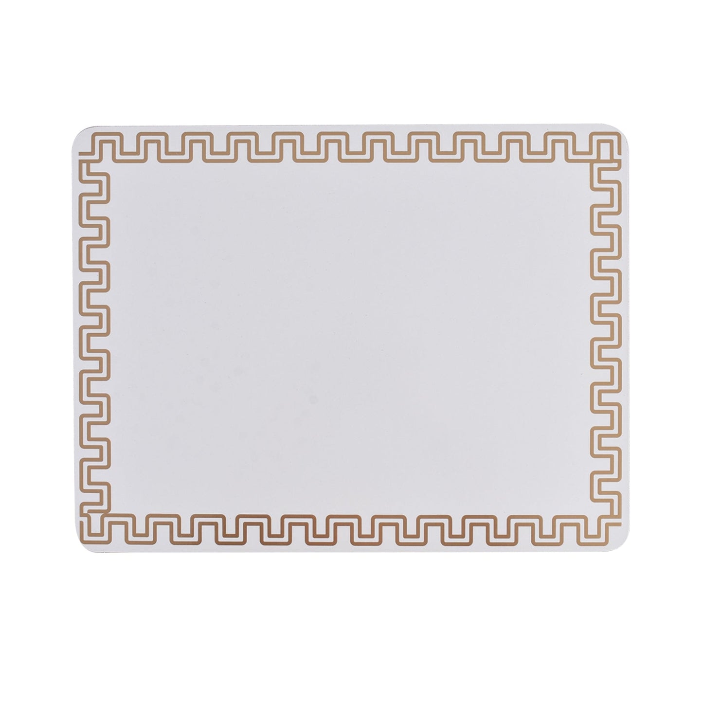 Clevinger dining placemat Clevinger Set of 4 MD Placemats Gold Border