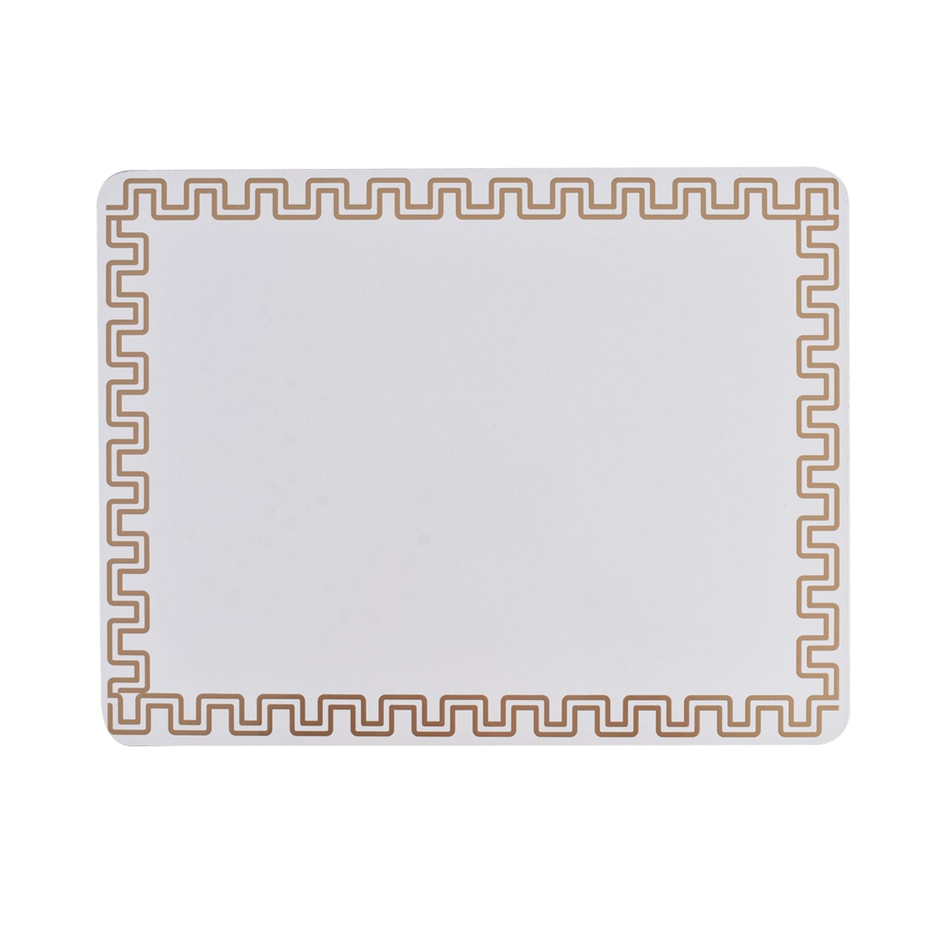 Clevinger dining placemat Clevinger Set of 4 MD Placemats Gold Border