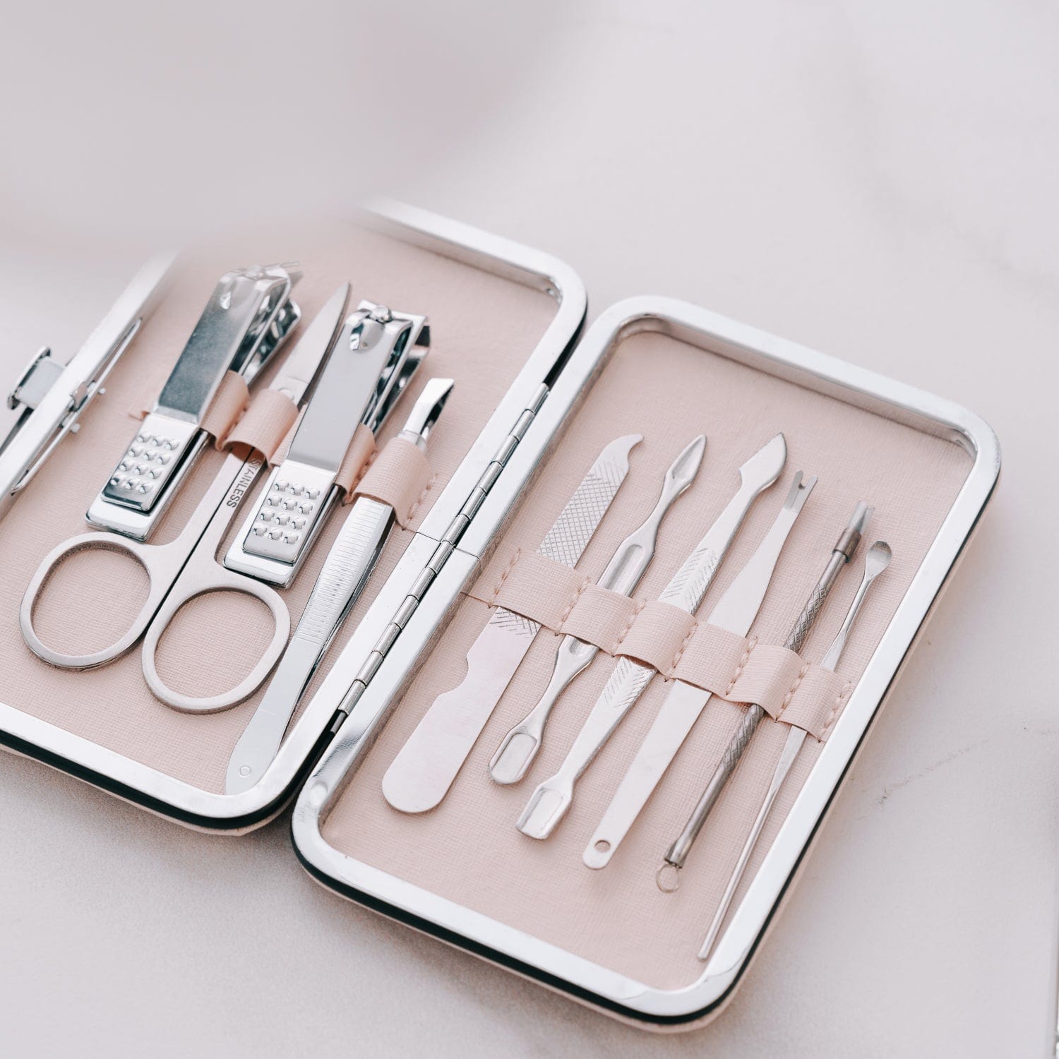 Remology personal care Remology Stainless Steel 10pc Manicure Set Silver