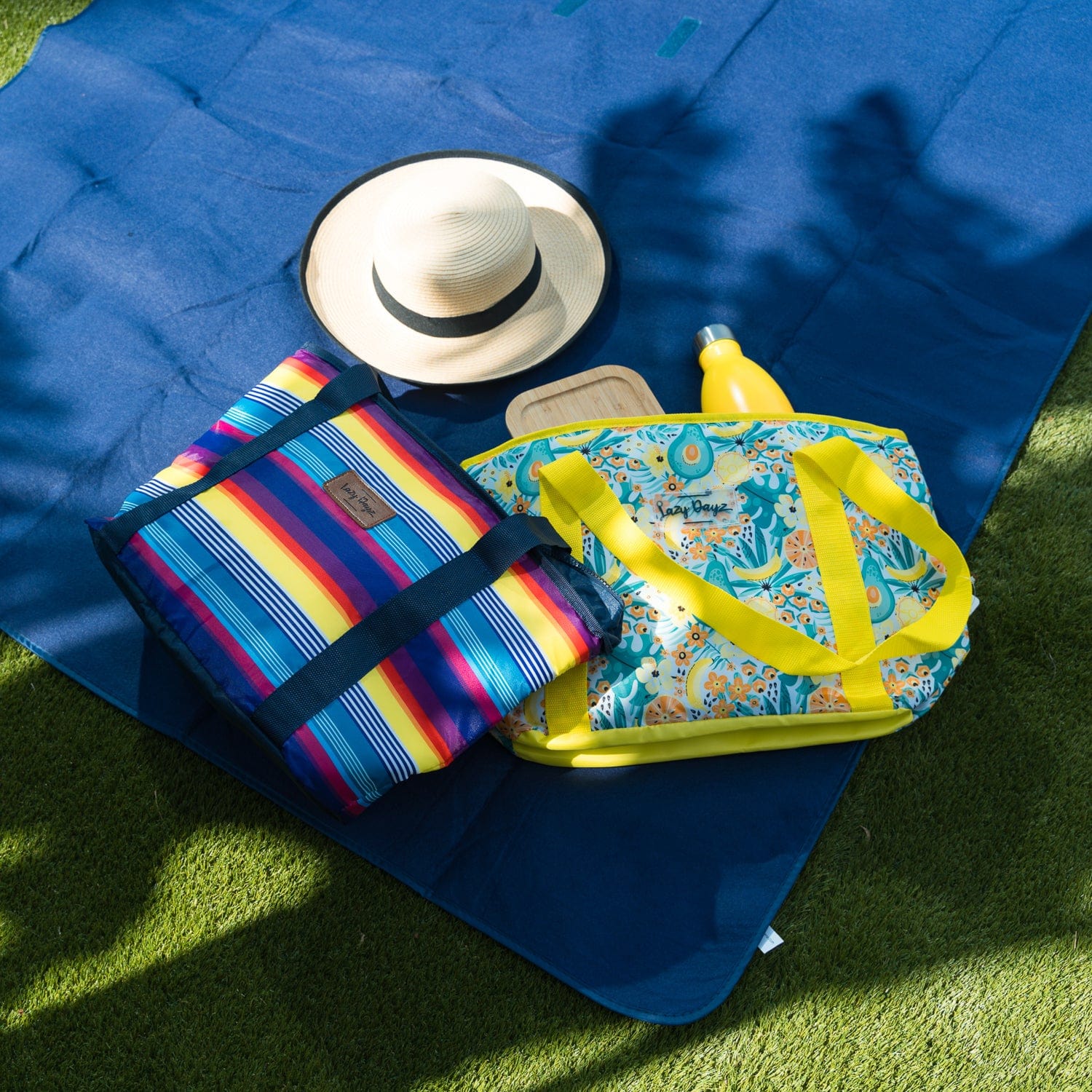 Lazy Dayz Lunch Box 6L Food Safe Insulated Jumbo Cooler Tote - Yellow