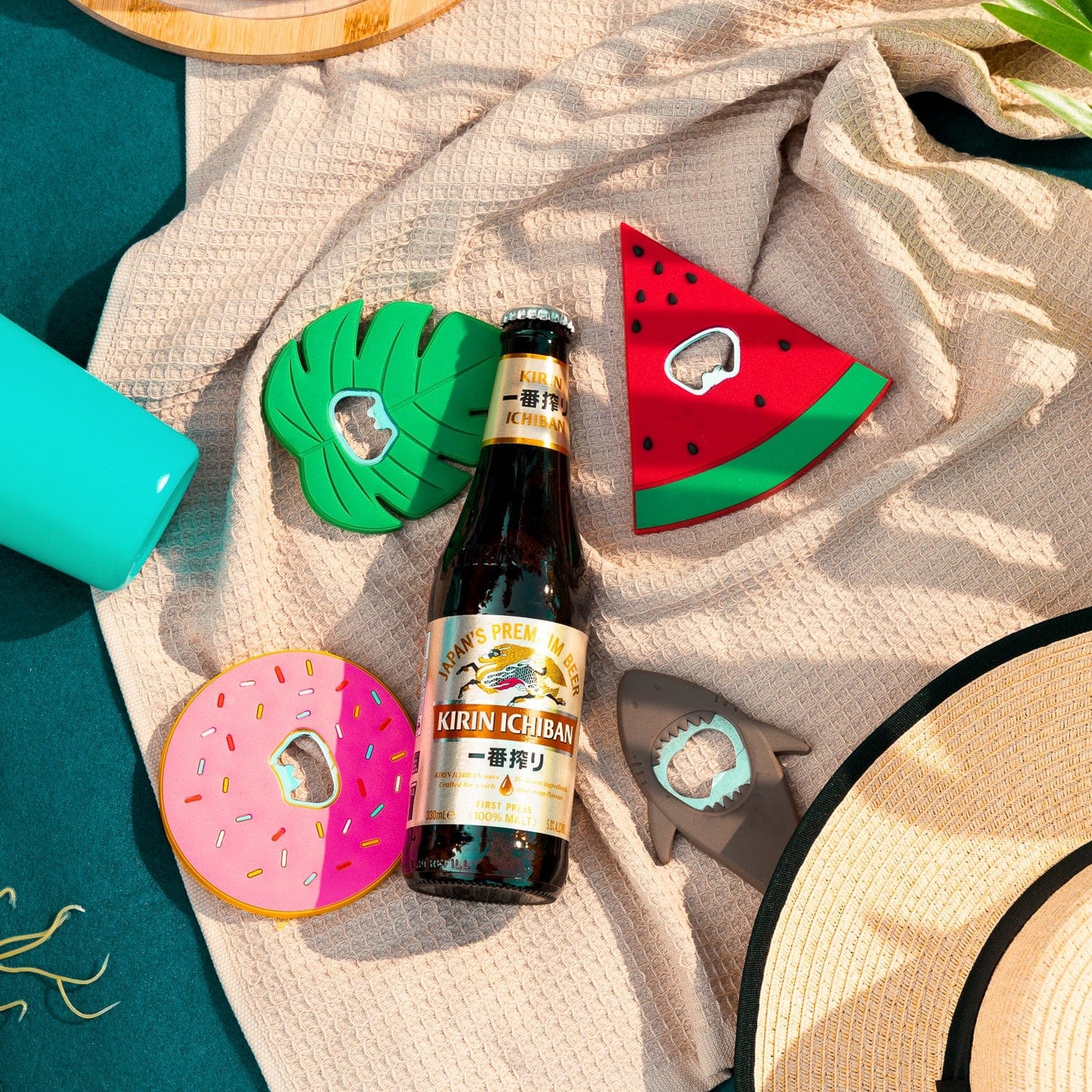 Lazy Dayz Homewares 4Pks of 12cm Summer Essential Novelty Bottle Opener