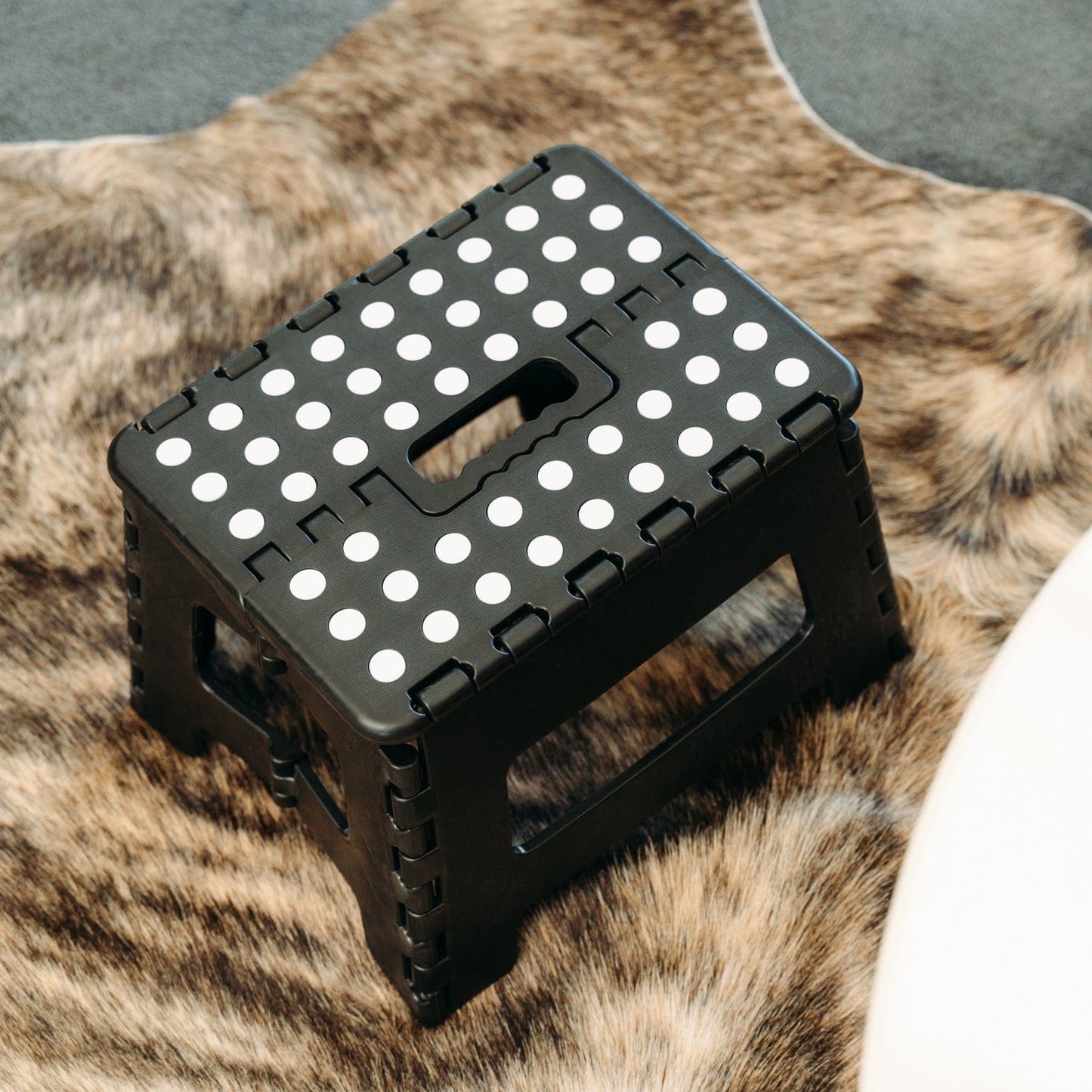 Living Today Plastic Folding Stool Portable Chair Outdoor Camping Black