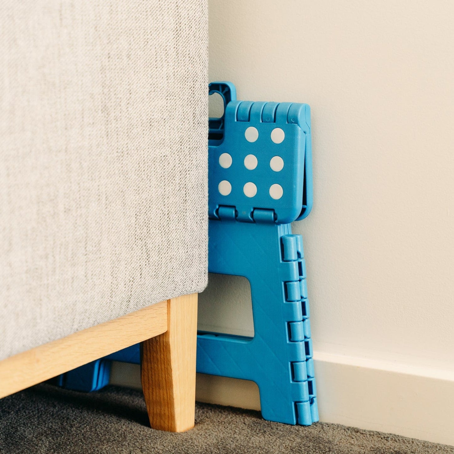 Living Today Plastic Folding Stool Portable Chair Outdoor Camping Blue