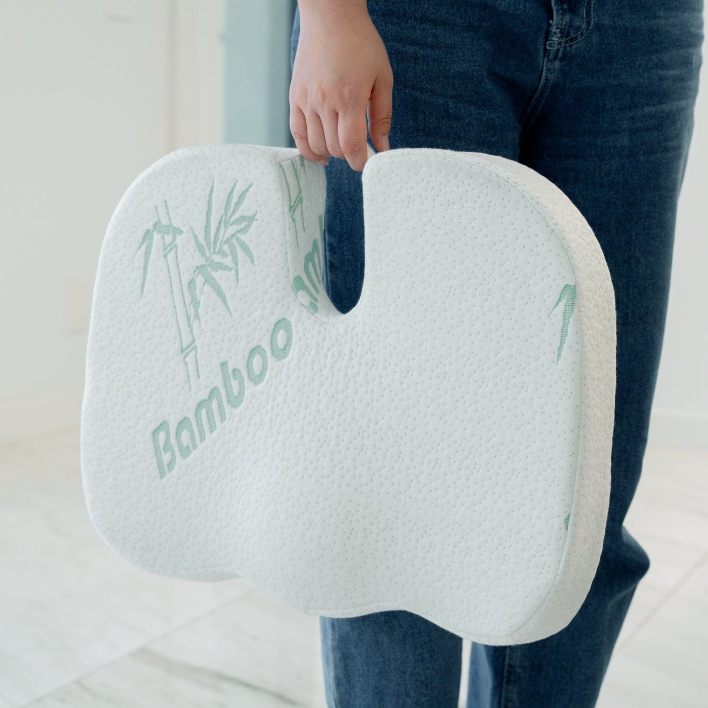 Living Today Homewares Bamboo Memory Foam Pressure Relief - Seat Cushion