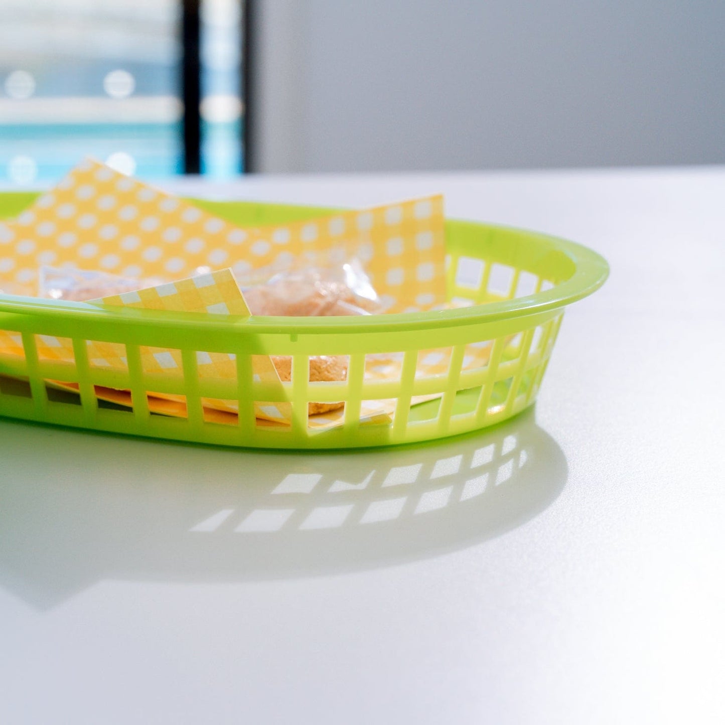 COOK EASY Oval plastic snack basket Cook Easy Set of 3 Oval Plastic Snack Baskets