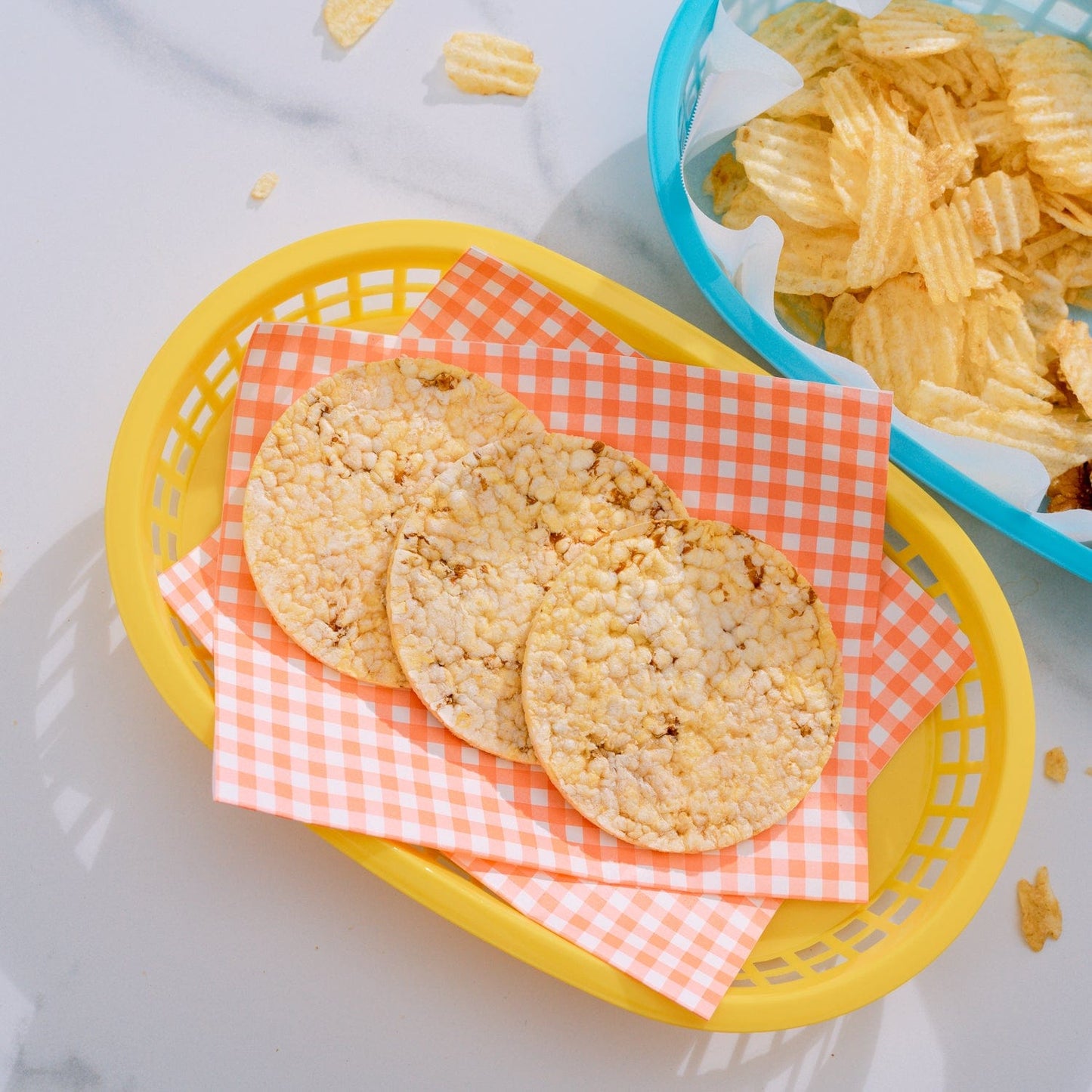 COOK EASY Oval plastic snack basket Cook Easy Set of 3 Oval Plastic Snack Baskets