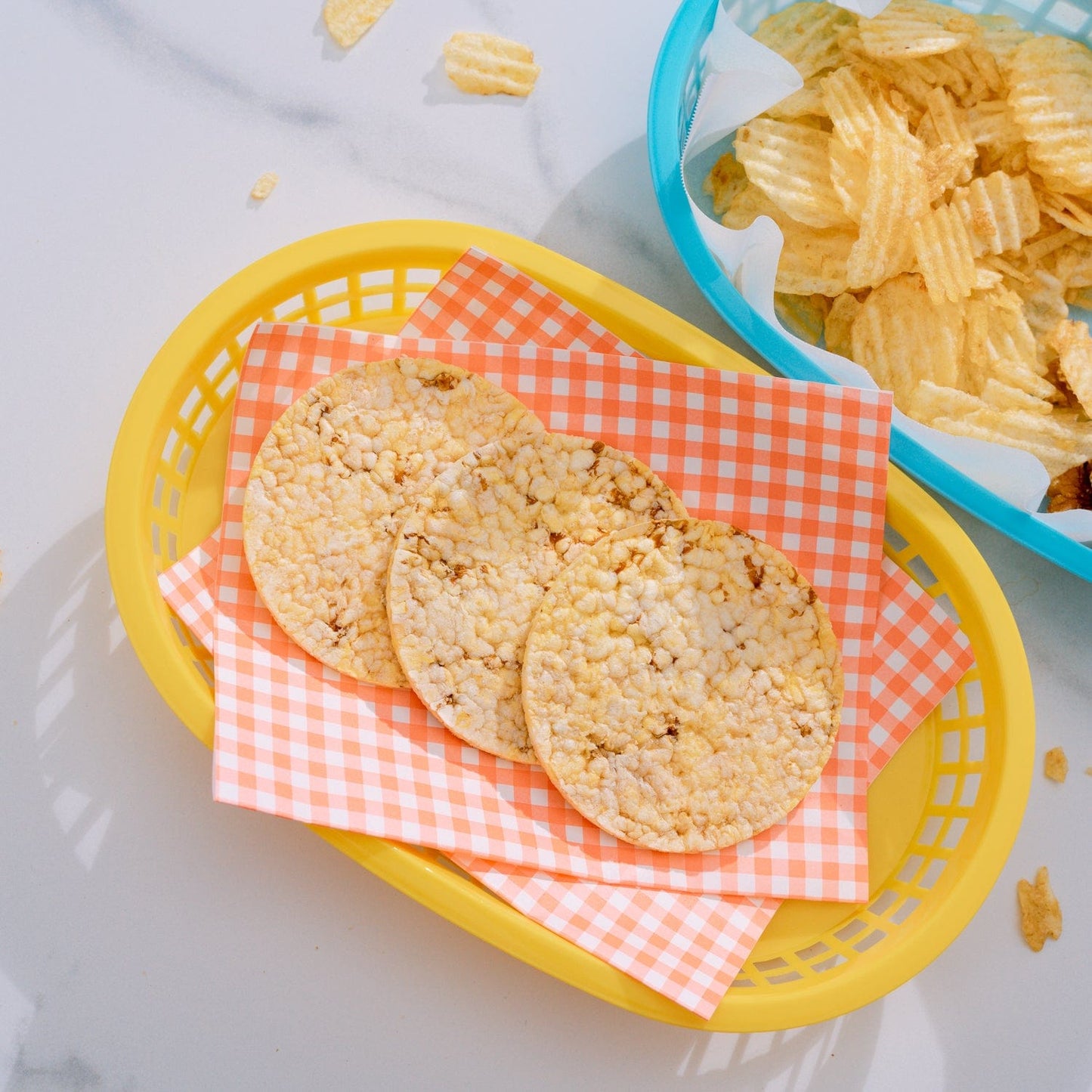 COOK EASY Oval plastic snack basket Cook Easy Set of 3 Oval Plastic Snack Baskets