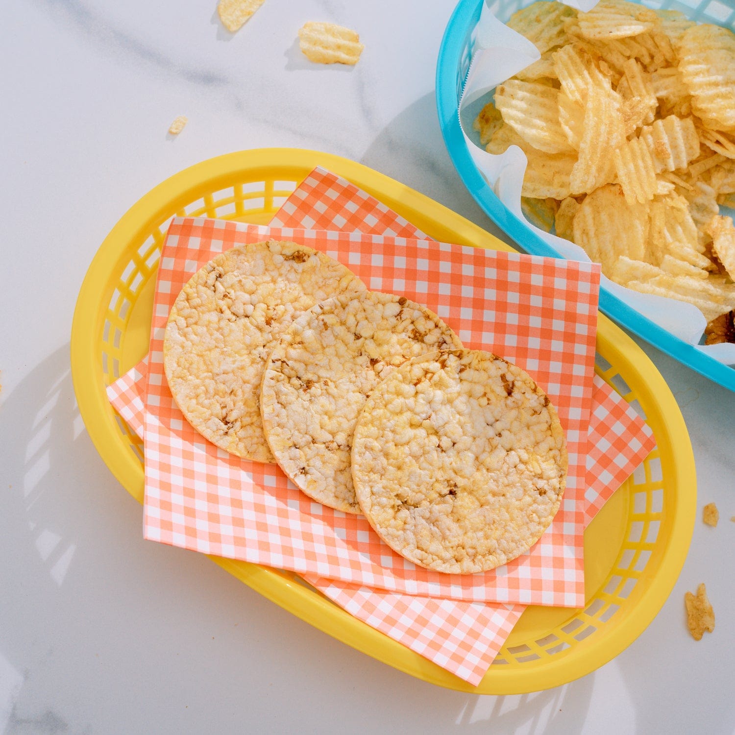COOK EASY Oval plastic snack basket Cook Easy Set of 3 Oval Plastic Snack Baskets