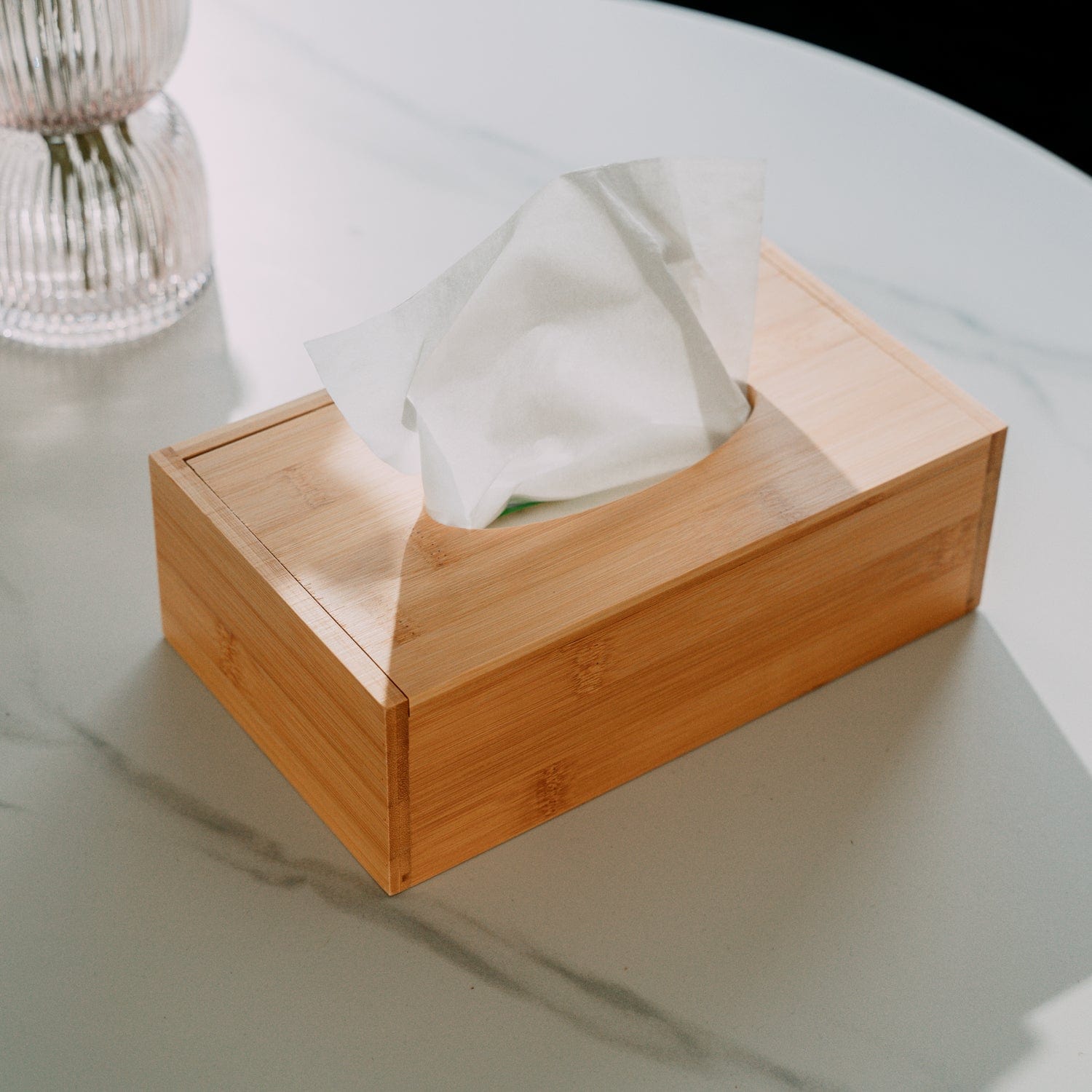 Living Today Kitchen Organizers Bamboo Tissue Box