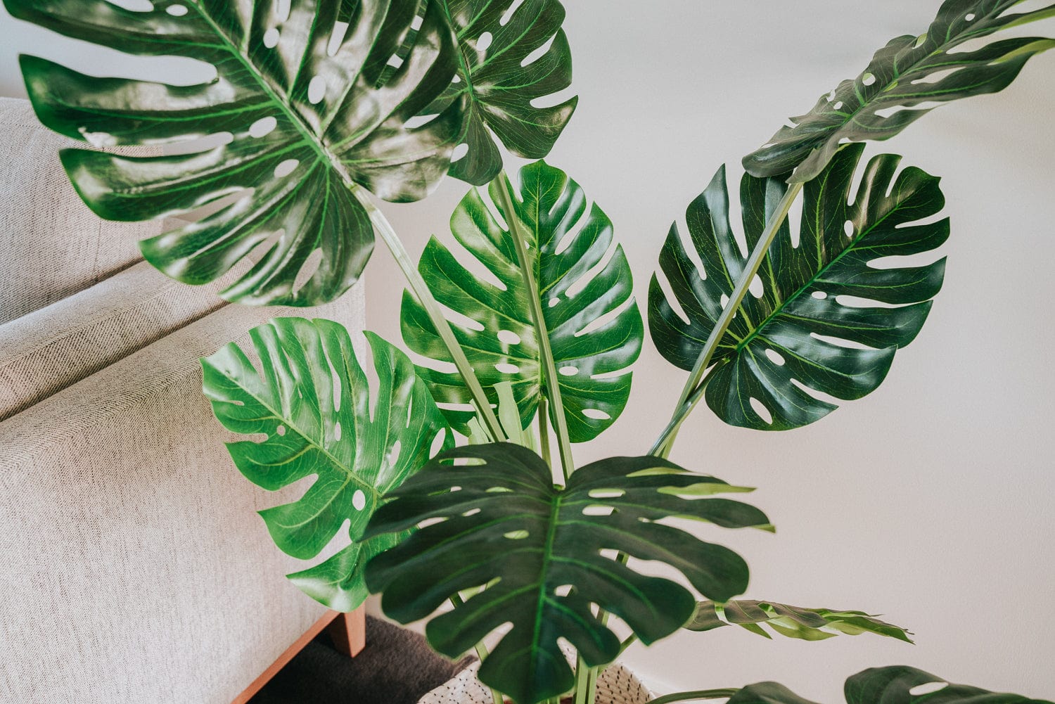 Living Today Artificial Flora 120cm Monstera - Artificial Plant, Home Decor Flora