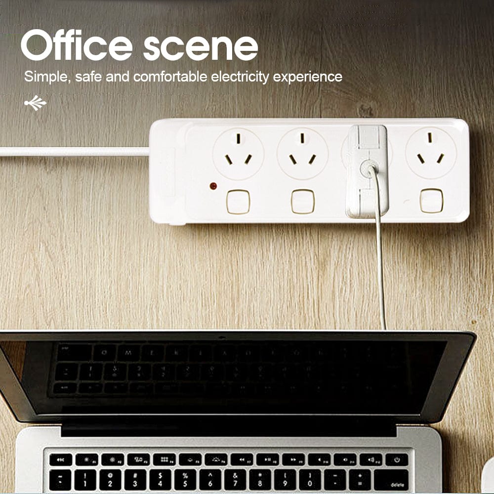 plugd Extension Cords 4 Outlet Powerboard With Surge Protection and Switches