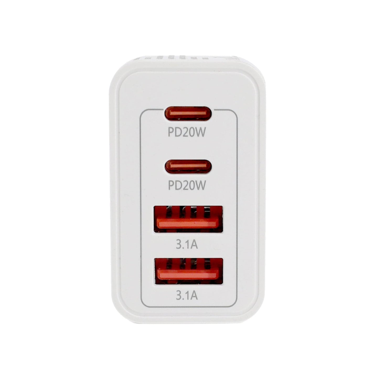 plugd USB charger 4 PORT WALL CHARGER USB C+USB A