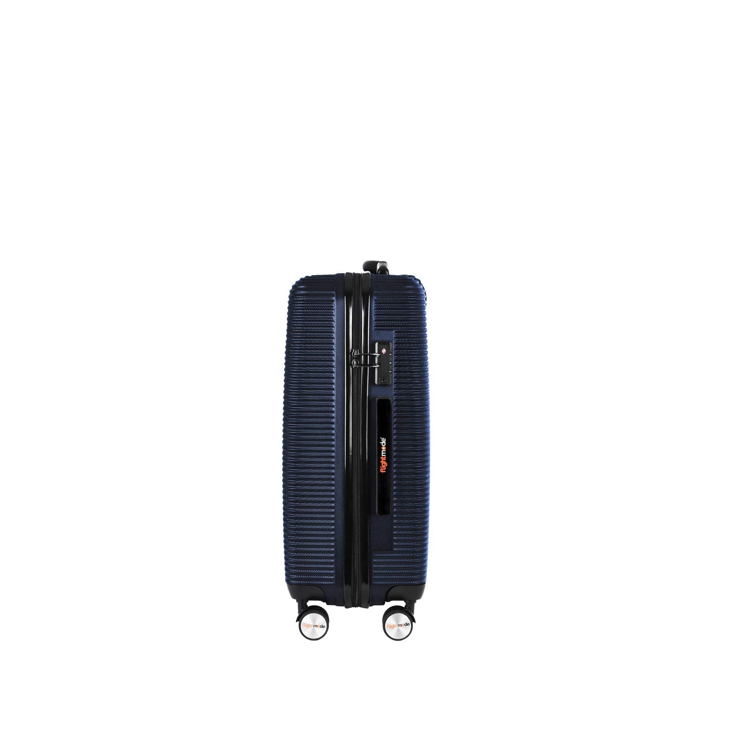 Flightmode 24" Digital Weighing Scale and USB Charging Port Lightweight Luggage Suitcase Silver Blue