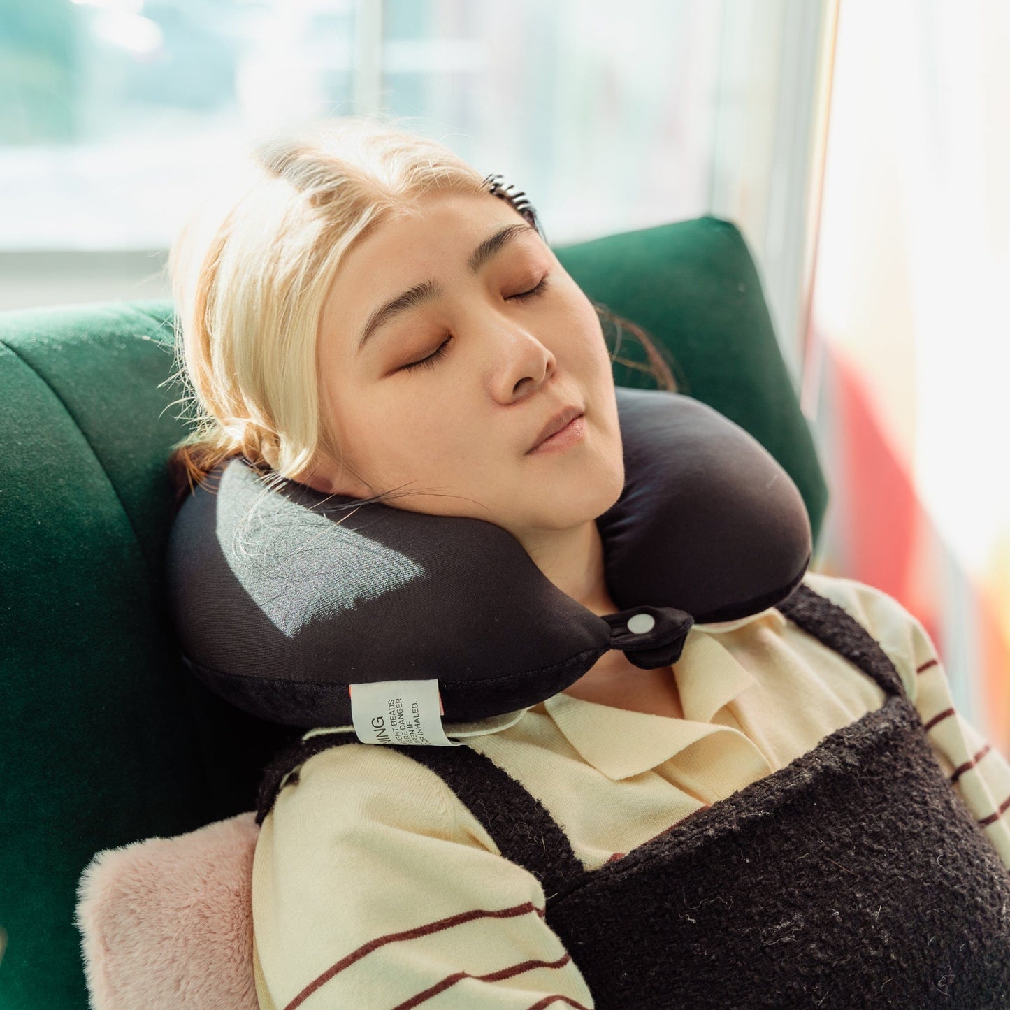 Flightmode Bags and Luggage Deluxe Mircobead Travel Pillow