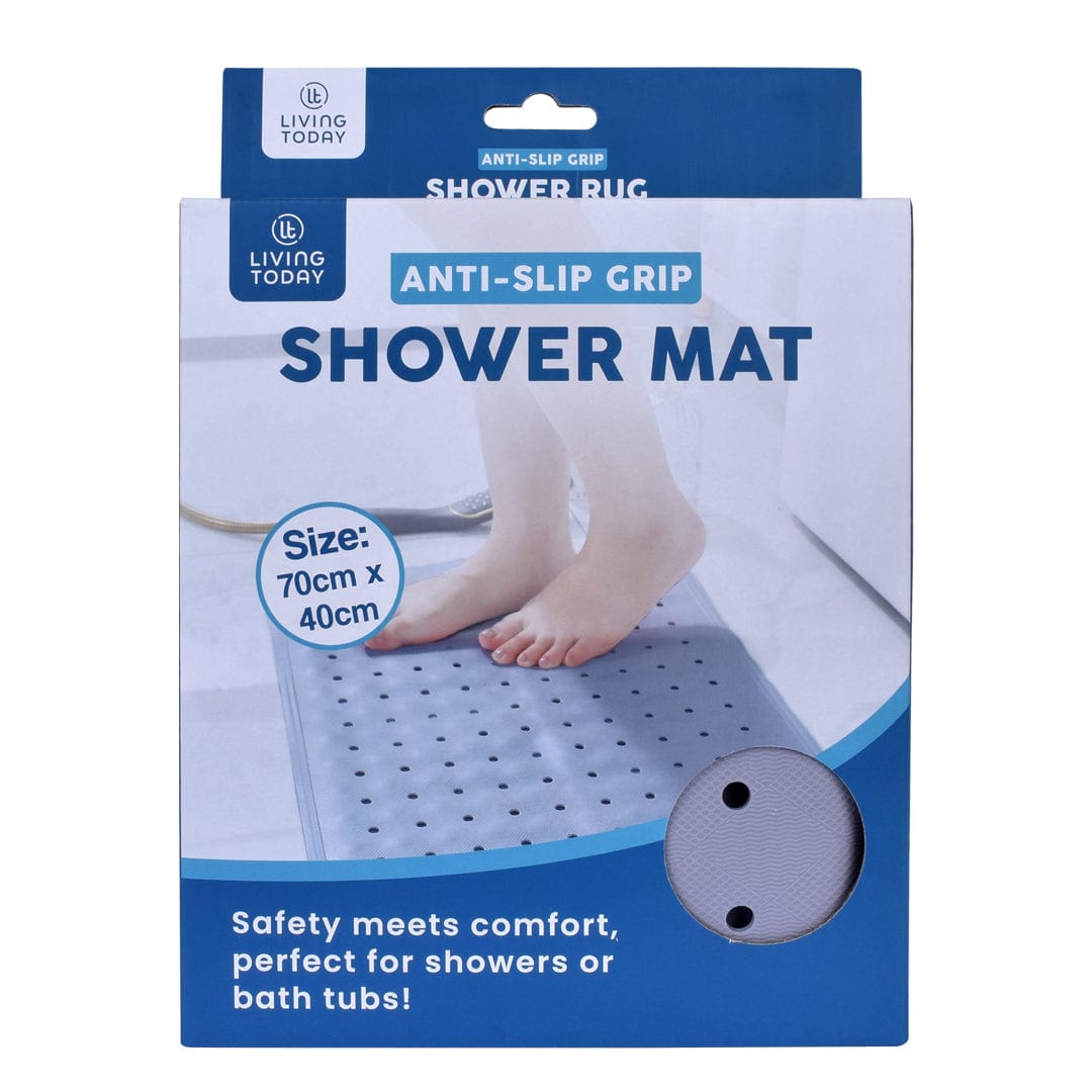Living Today 2Pcs Anti-slip Grip Shower Mat 70x40 cm