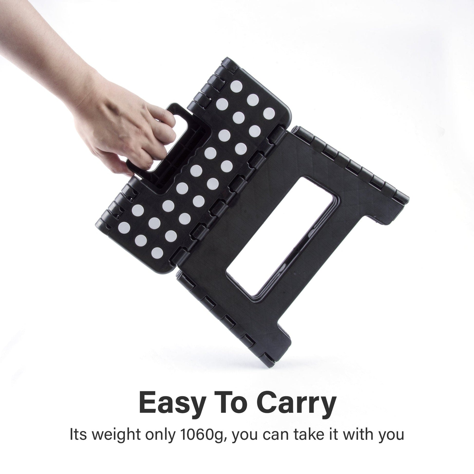 Living Today Stool Portable Plastic Foldable Chair Outdoor Bathroom Kitchen Adult Kids Black