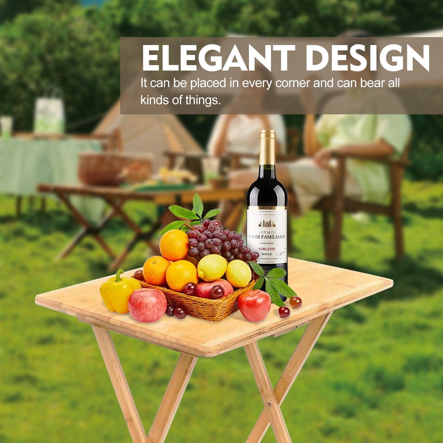 Living Today Furniture Laptop Dinner Tables - Bamboo Folding Tray & Snack Table